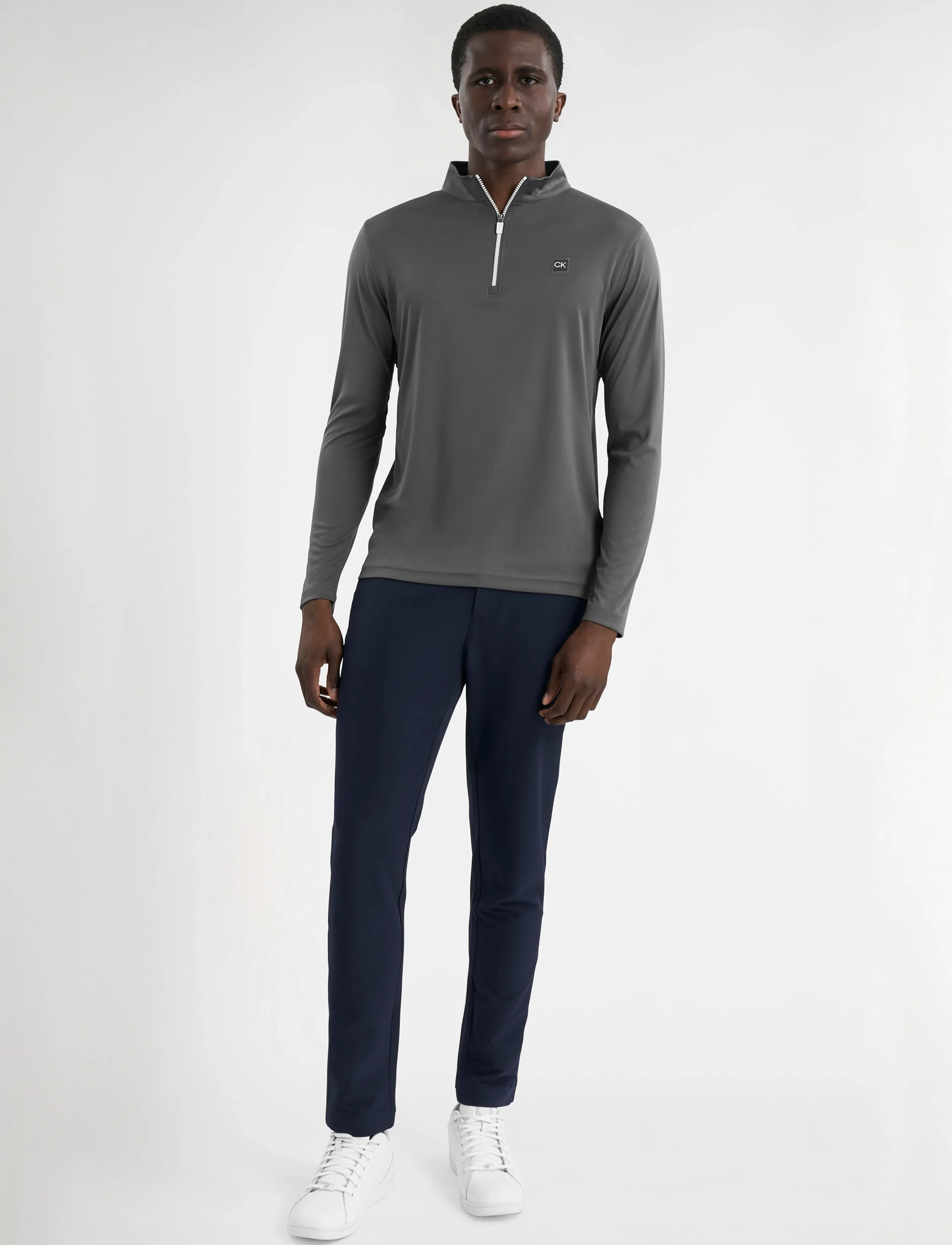 Calvin Klein Golf - ADVANCE 1/4 ZIP LAYERING - base layer tops - charcoal - 3