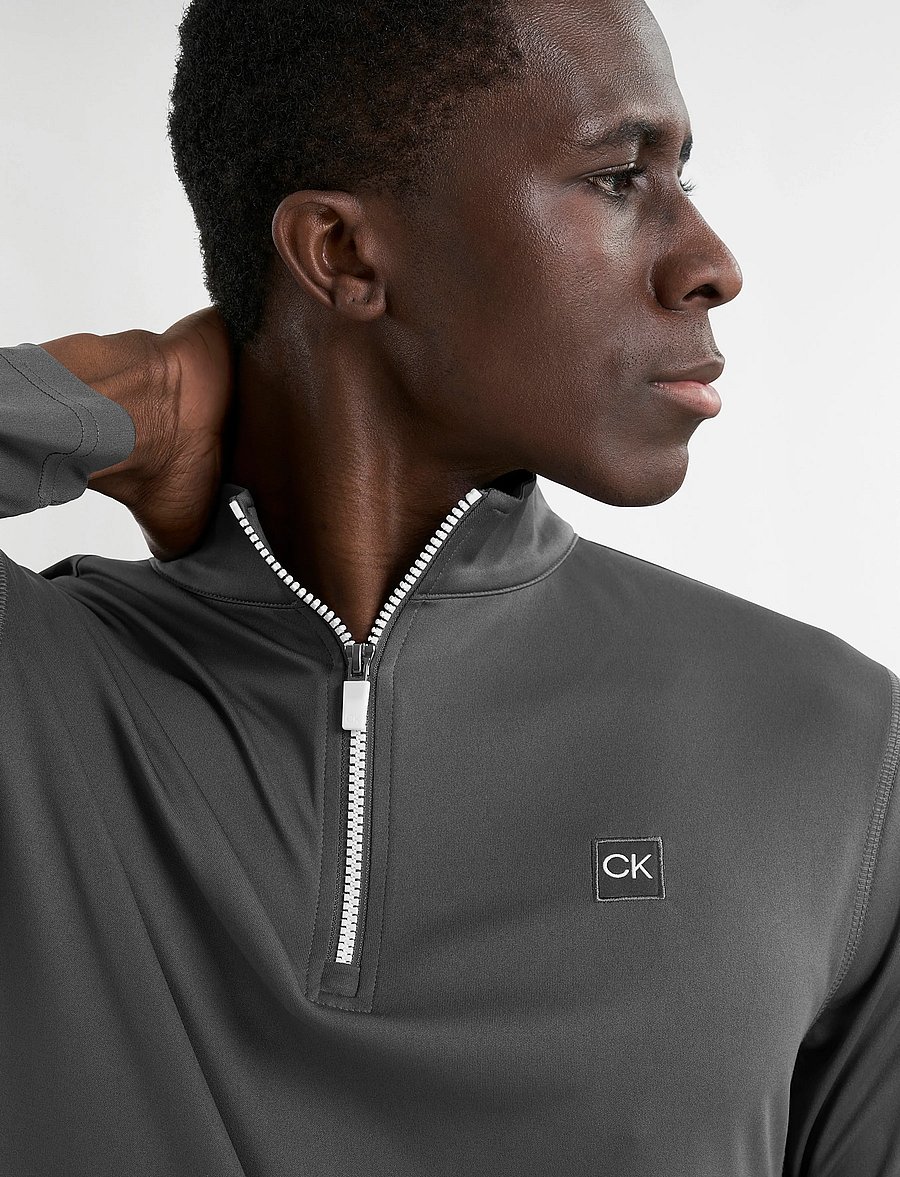 Calvin Klein Golf - ADVANCE 1/4 ZIP LAYERING - funktionsunterwäsche - oberteile - charcoal - 4