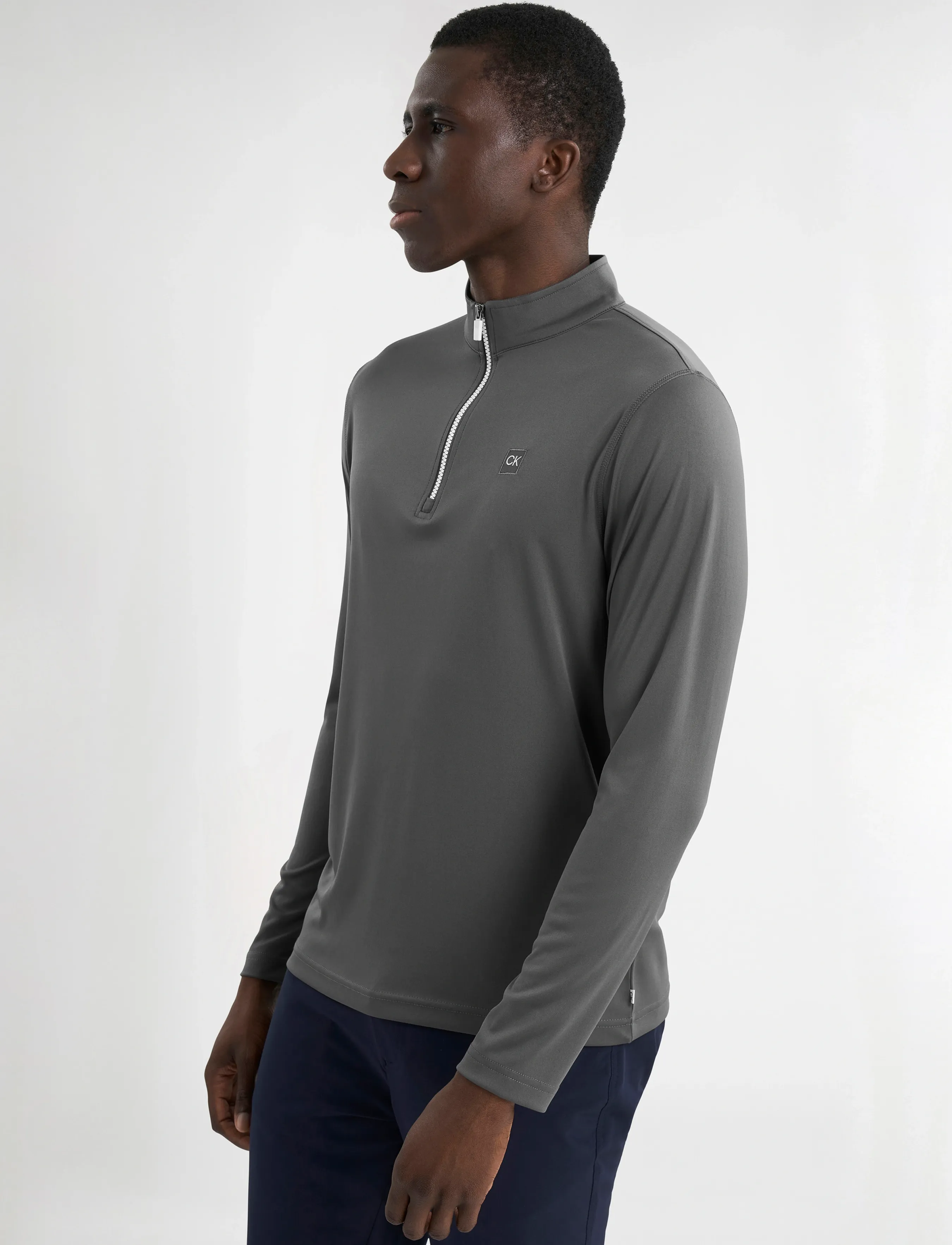 Calvin Klein Golf - ADVANCE 1/4 ZIP LAYERING - base layer tops - charcoal - 5