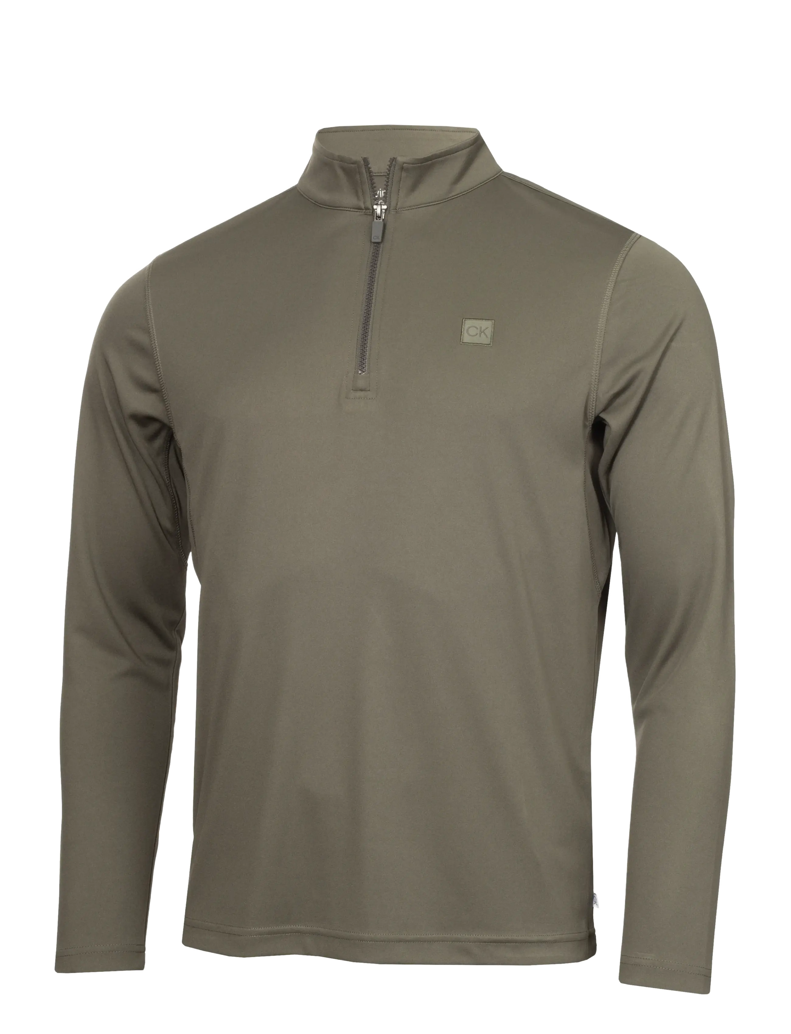 CALVIN KLEIN GOLF Advance 1/4 Zip Layering Khaki - L - Herren