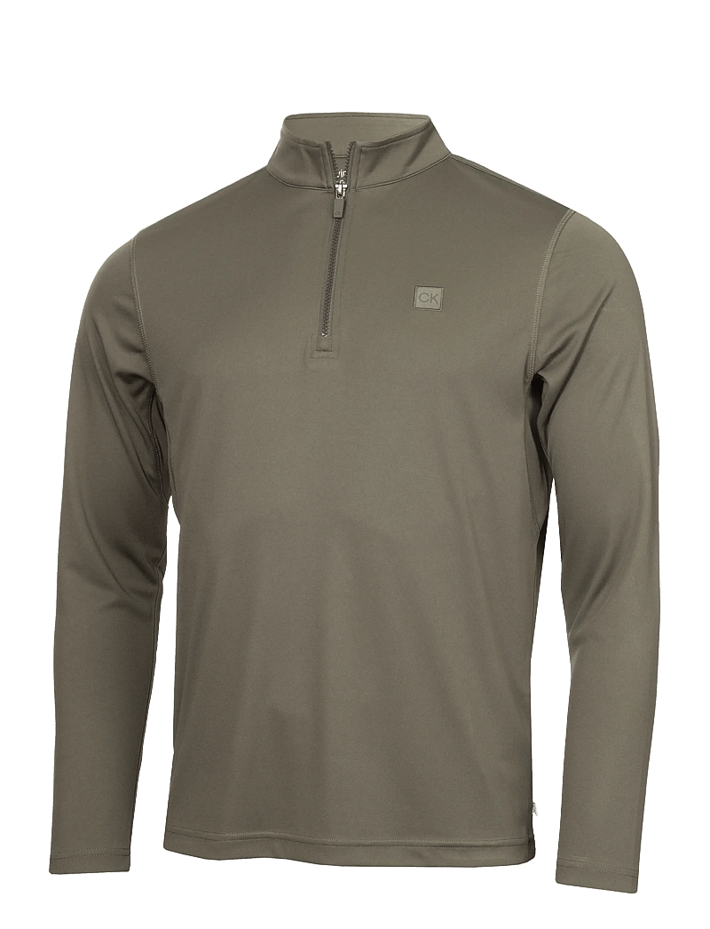 Calvin Klein Golf - ADVANCE 1/4 ZIP LAYERING - funktionsunterwäsche - oberteile - olive - 1