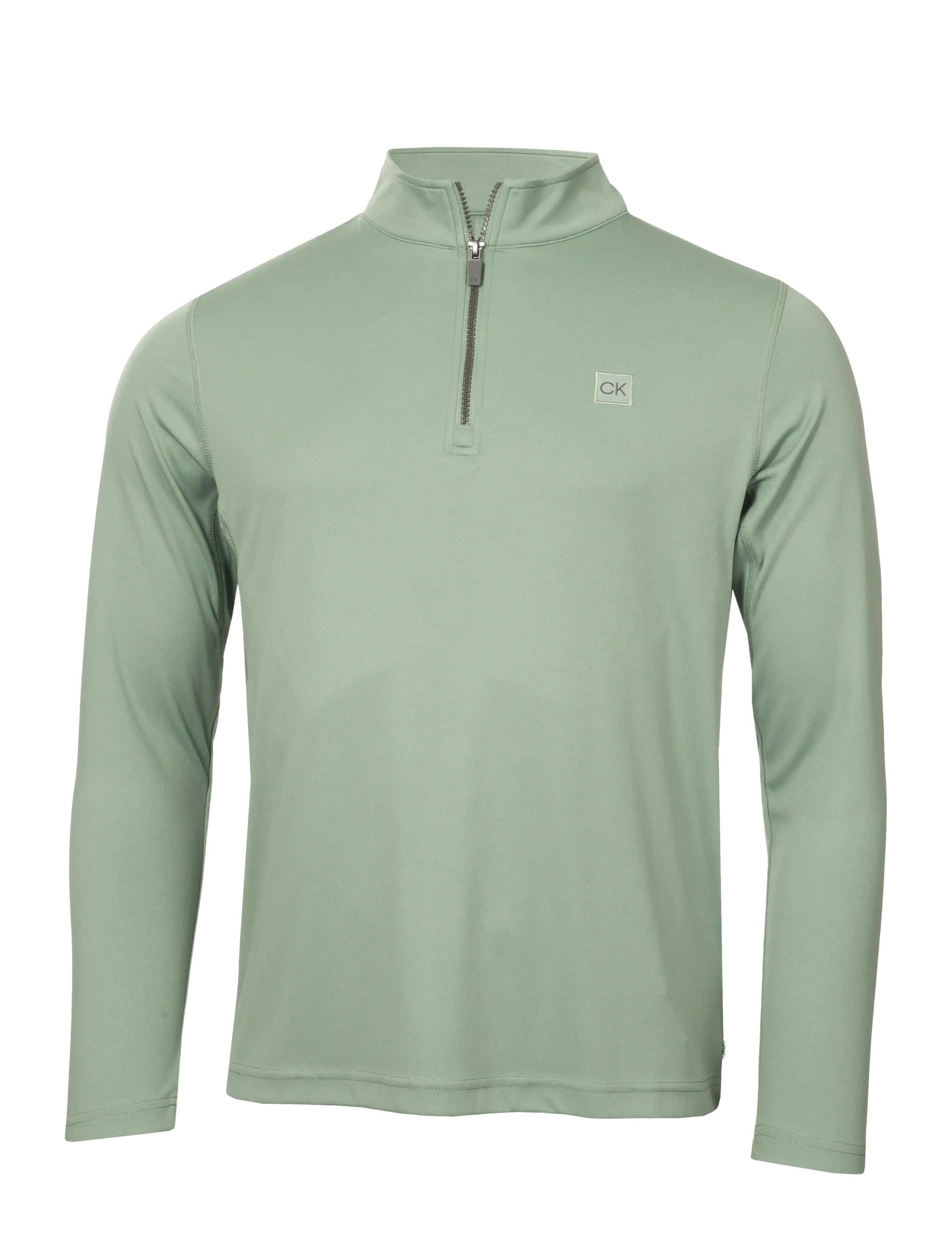 CALVIN KLEIN GOLF Advance 1/4 Zip Layering Grün - M - Herren