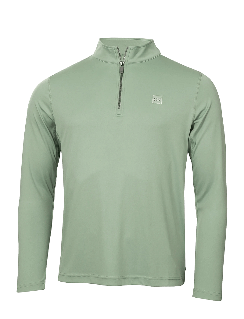 Calvin Klein Golf - ADVANCE 1/4 ZIP LAYERING - funktionsunterwäsche - oberteile - sage - 1