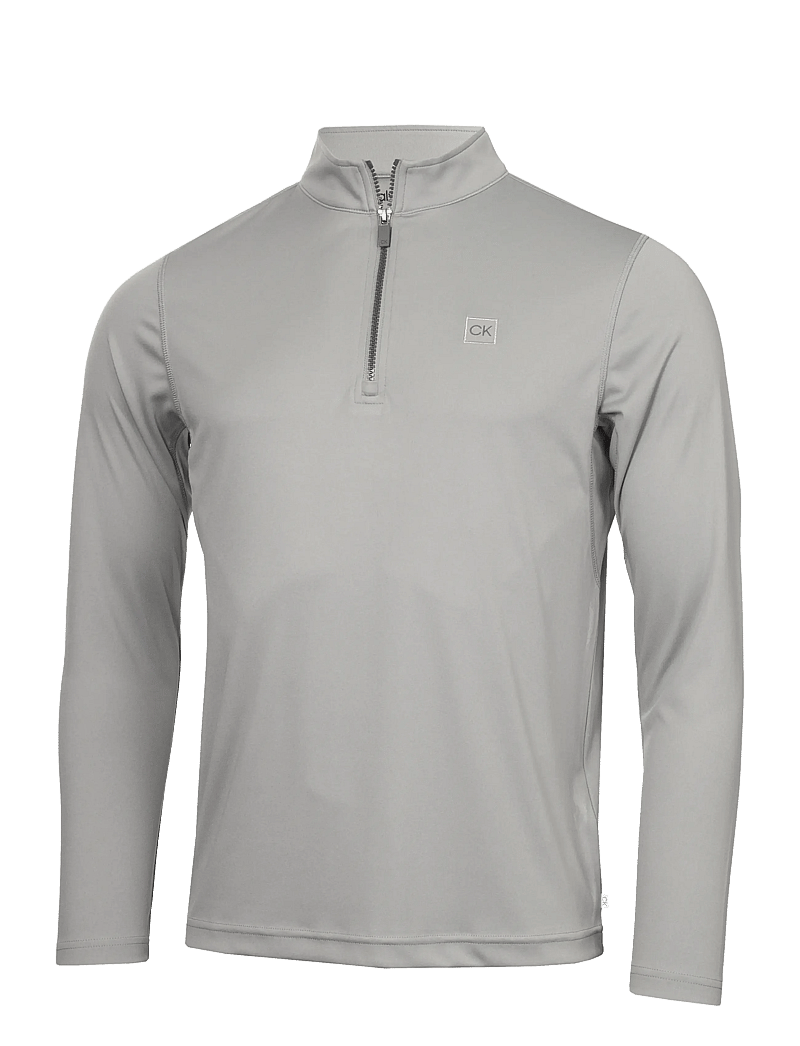 Calvin Klein Golf - ADVANCE 1/4 ZIP LAYERING - funktionsunterwäsche - oberteile - silver - 1