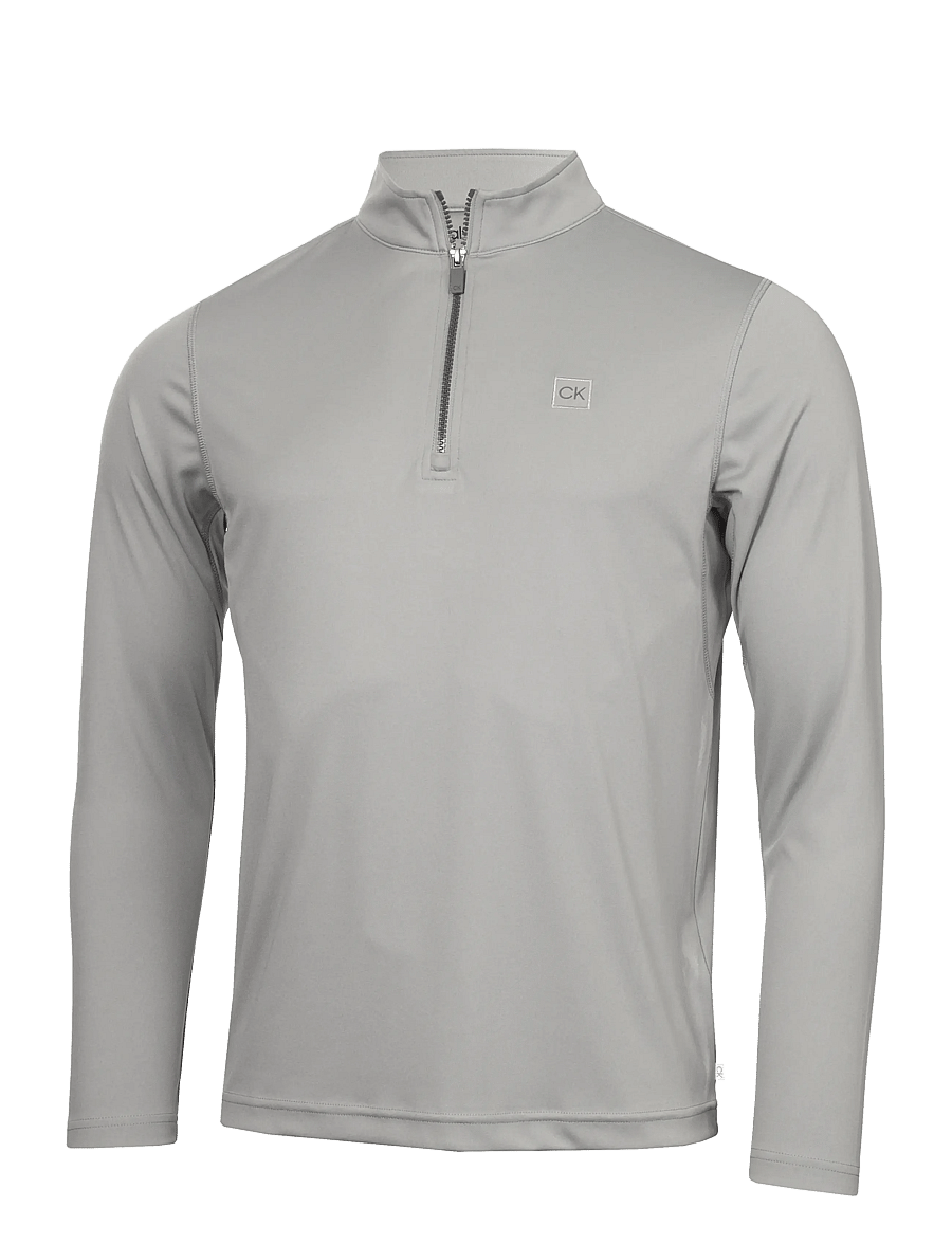 Calvin Klein Golf - ADVANCE 1/4 ZIP LAYERING - funktionsunterwäsche - oberteile - silver - 1