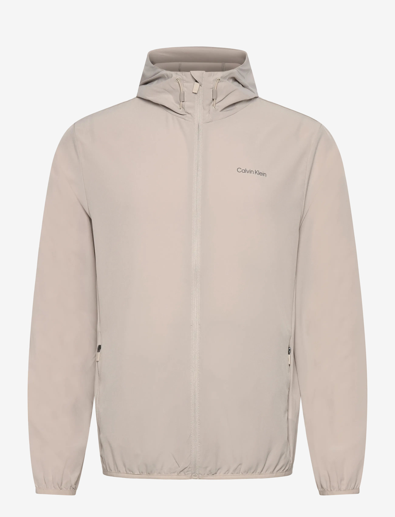 Calvin Klein Golf - LATITUDE HOODED FULL ZIP WINDBREAKER - golfjackor - stone - 0