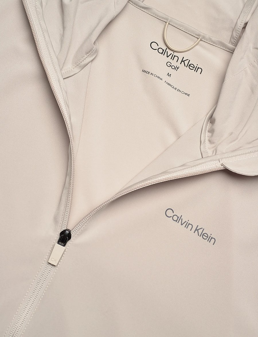 Calvin Klein Golf - LATITUDE HOODED FULL ZIP WINDBREAKER - kurtki golfowe - stone - 2