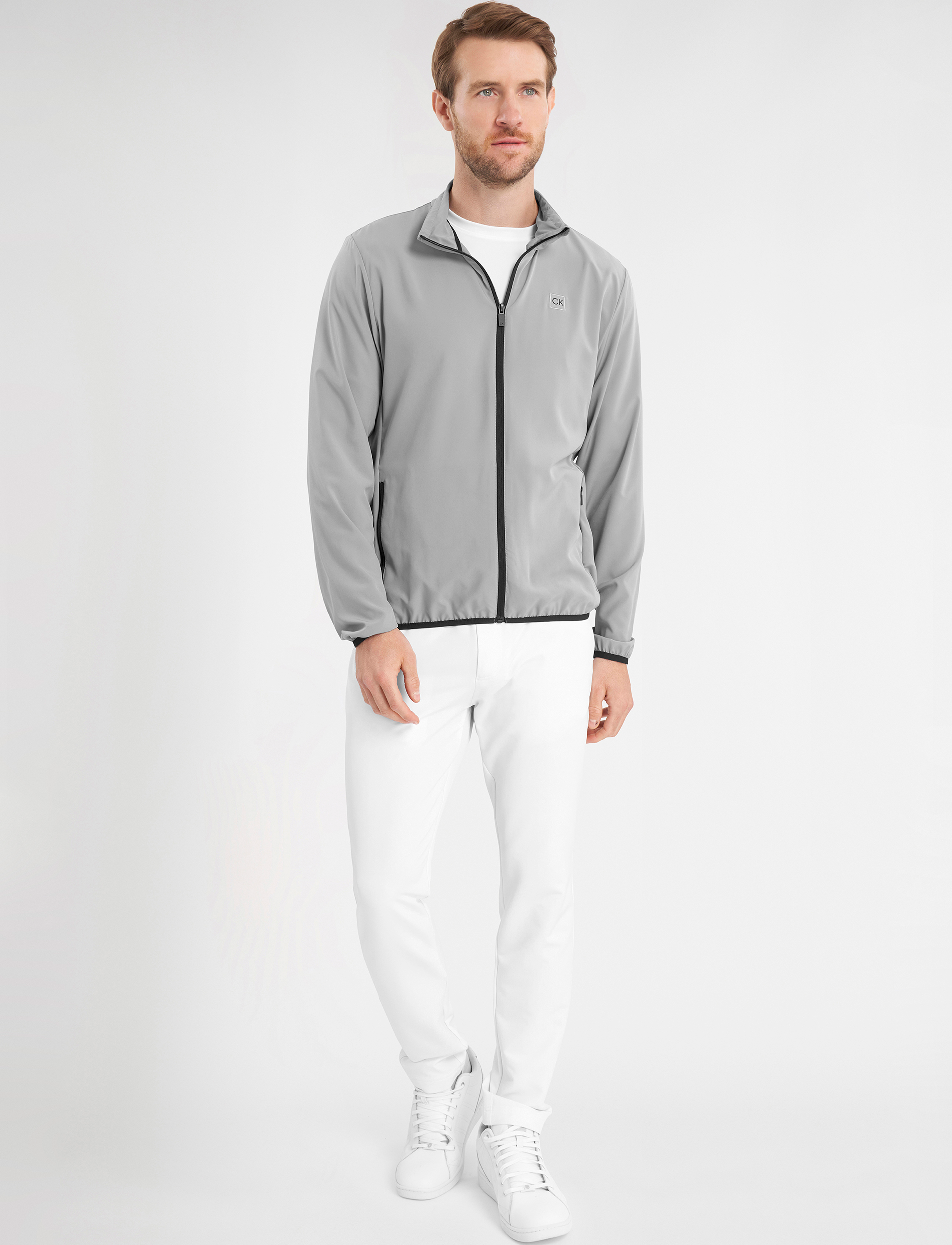 Calvin Klein Golf - MOTION FULL ZIP WINDBREAKER - silver - 3