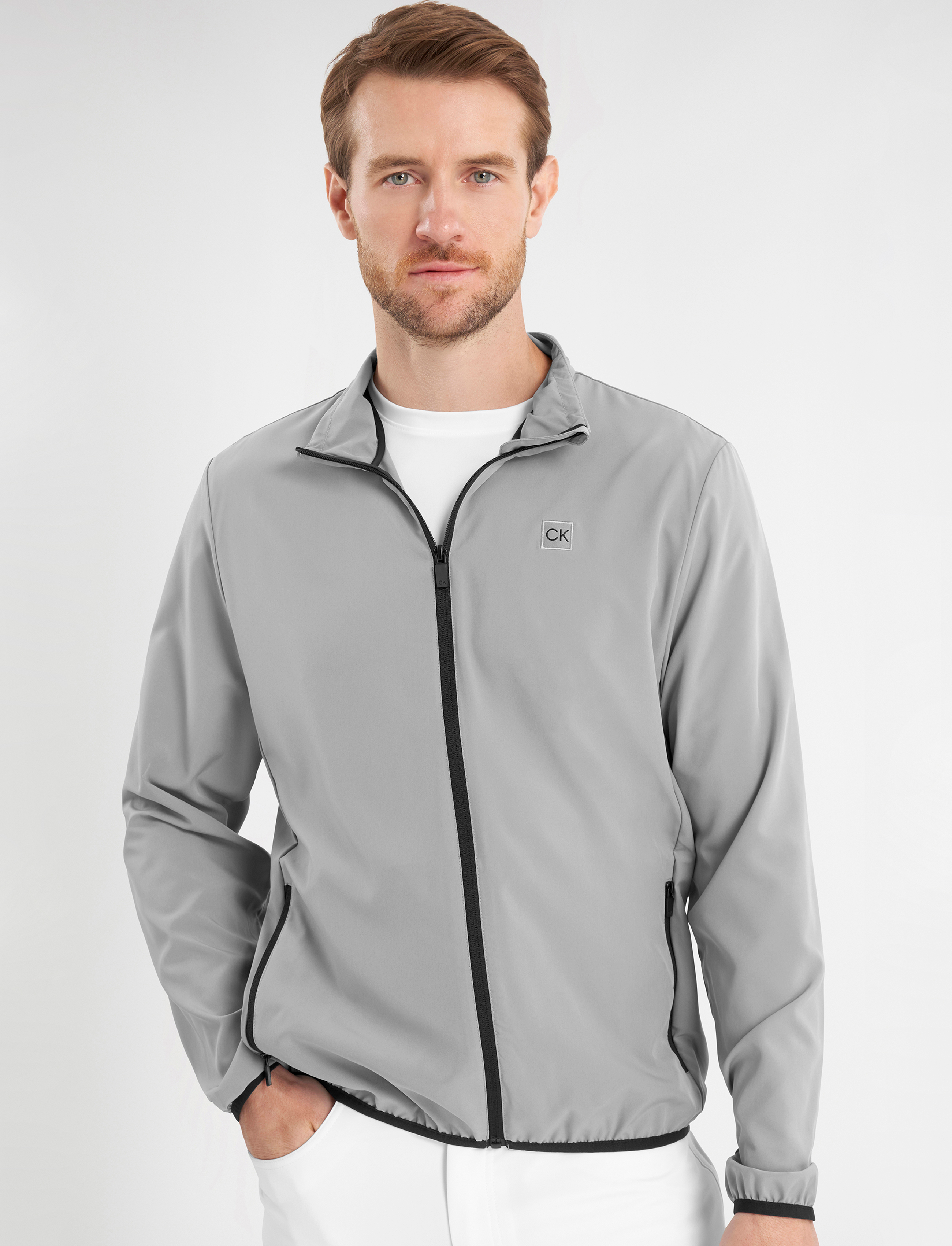 Calvin Klein Golf - MOTION FULL ZIP WINDBREAKER - silver - 5