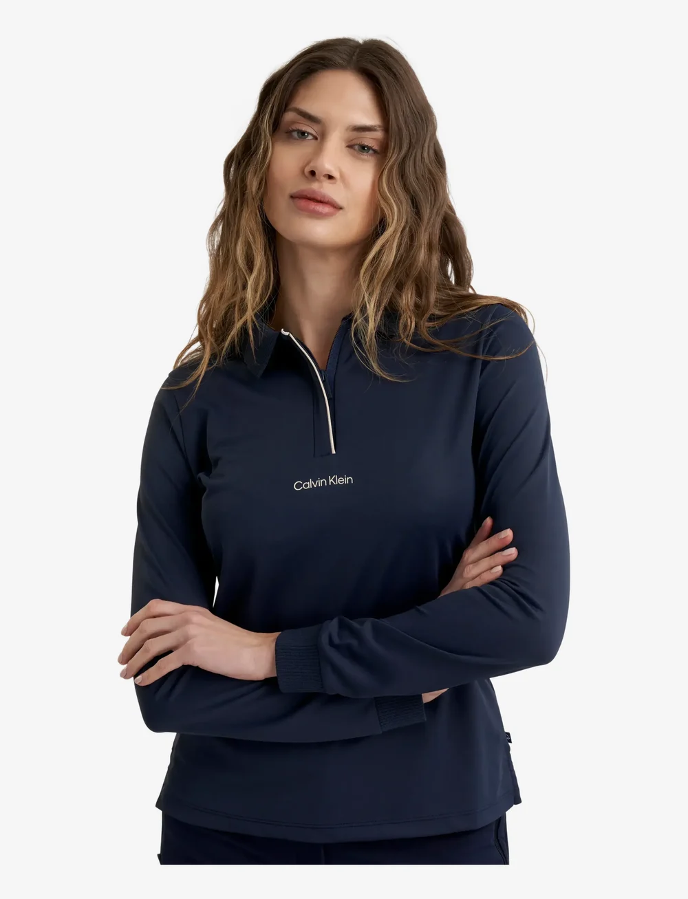 Calvin Klein Golf - MILA LONG SLEEVE POLO - oberteile & t-shirts - navy - 3
