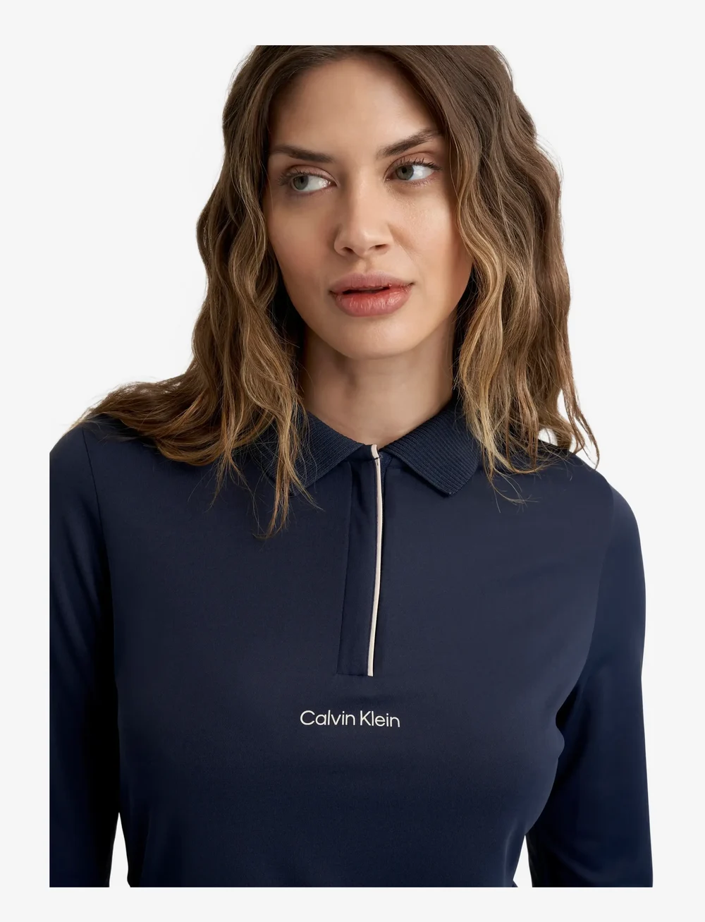 Calvin Klein Golf - MILA LONG SLEEVE POLO - oberteile & t-shirts - navy - 4