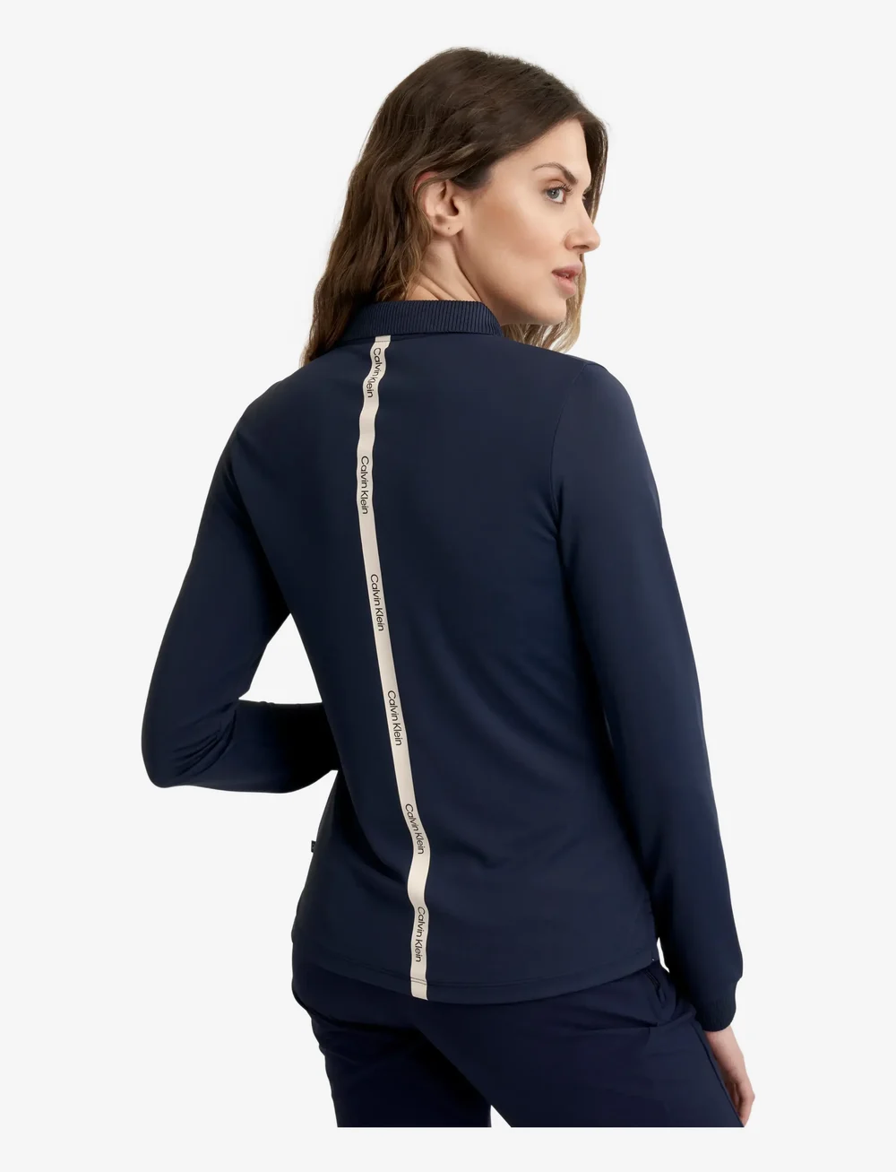 Calvin Klein Golf - MILA LONG SLEEVE POLO - oberteile & t-shirts - navy - 5