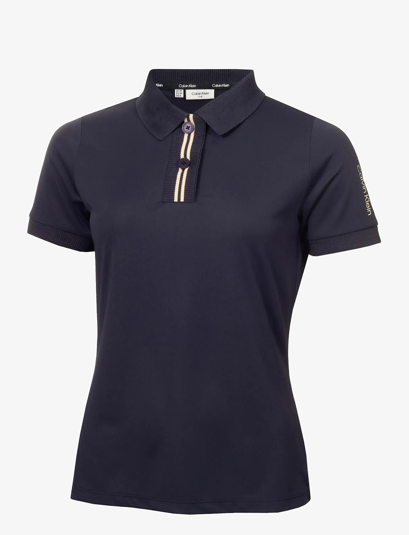 Calvin Klein Golf - LAYLA SHORT SLEEVE POLO - toppar & t-shirts - nvy - 0