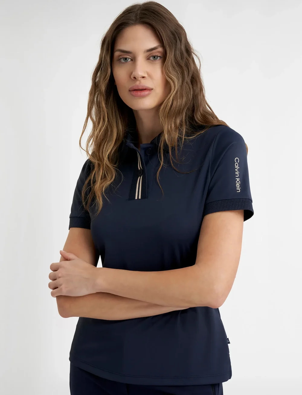Calvin Klein Golf - LAYLA SHORT SLEEVE POLO - oberteile & t-shirts - nvy - 2