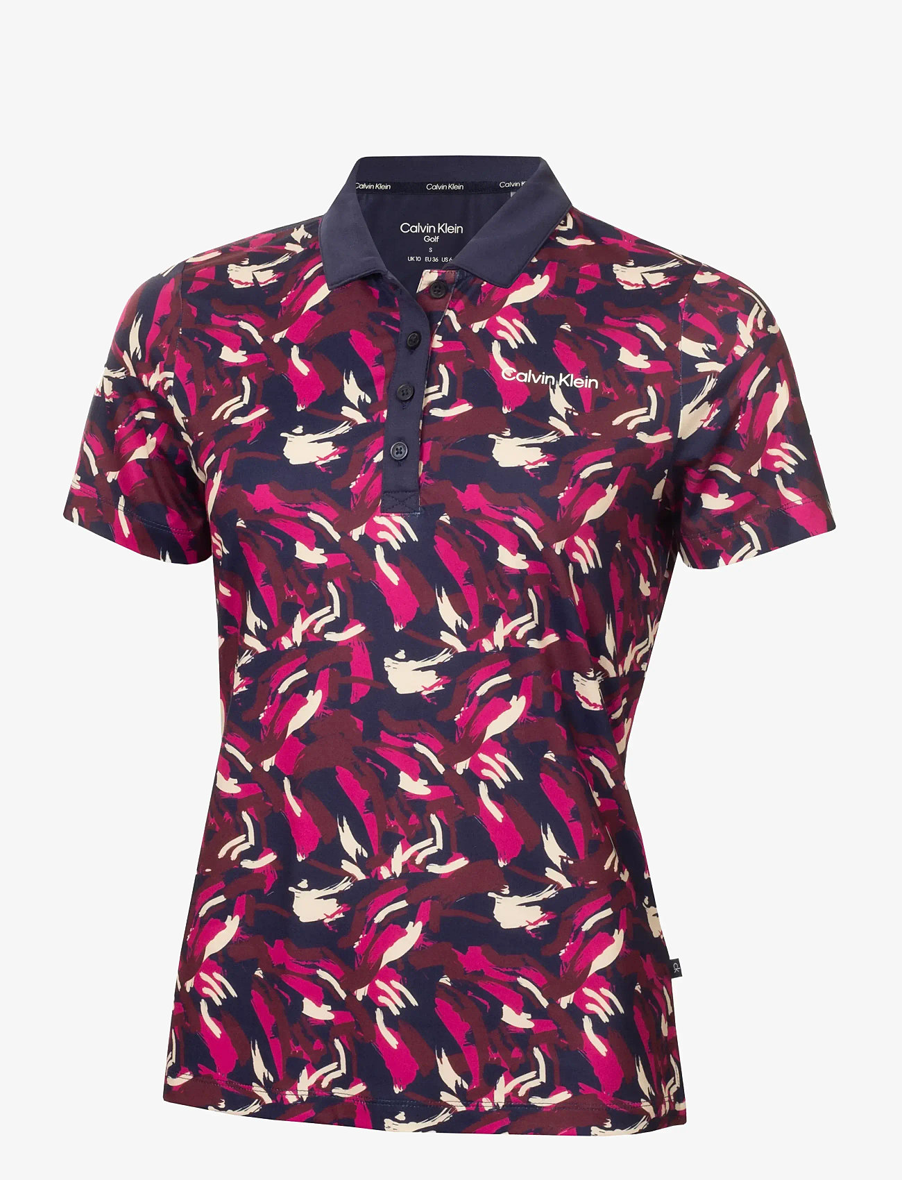 Calvin Klein Golf - BRUSHSTROKE PRINTED POLO - tops & t-shirts - prt - 1