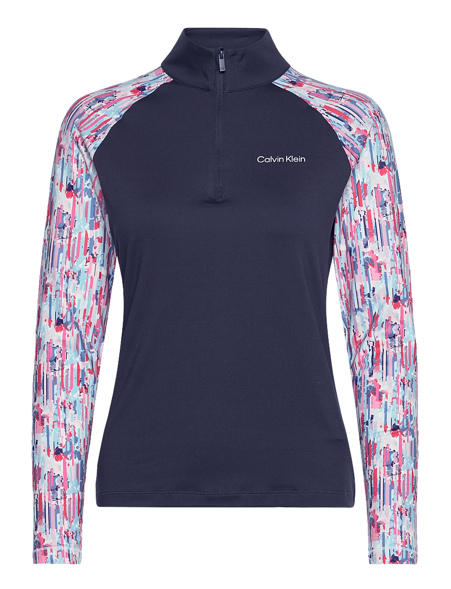 Calvin Klein Golf - DAKOTA QUARTER ZIP TOP - Överdelar - glitch print - 0