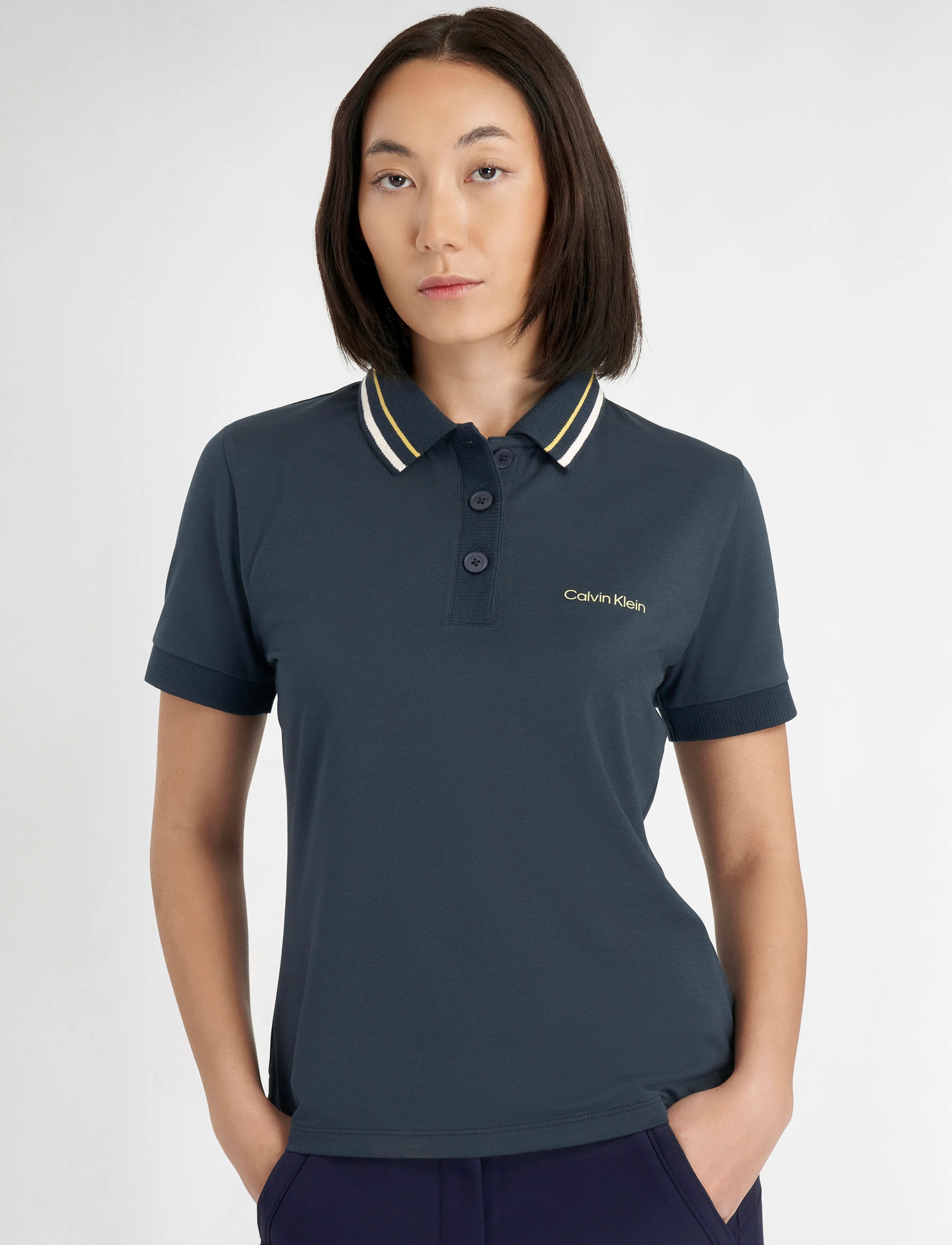 Calvin Klein Golf LUMI POLO - T-shirts & Toppar - SPENVY / navy