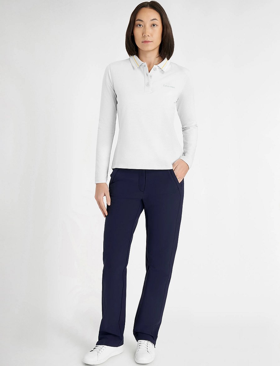 Calvin Klein Golf - ASTER MINI STRIPE L/S POLO - peb-gry - 3