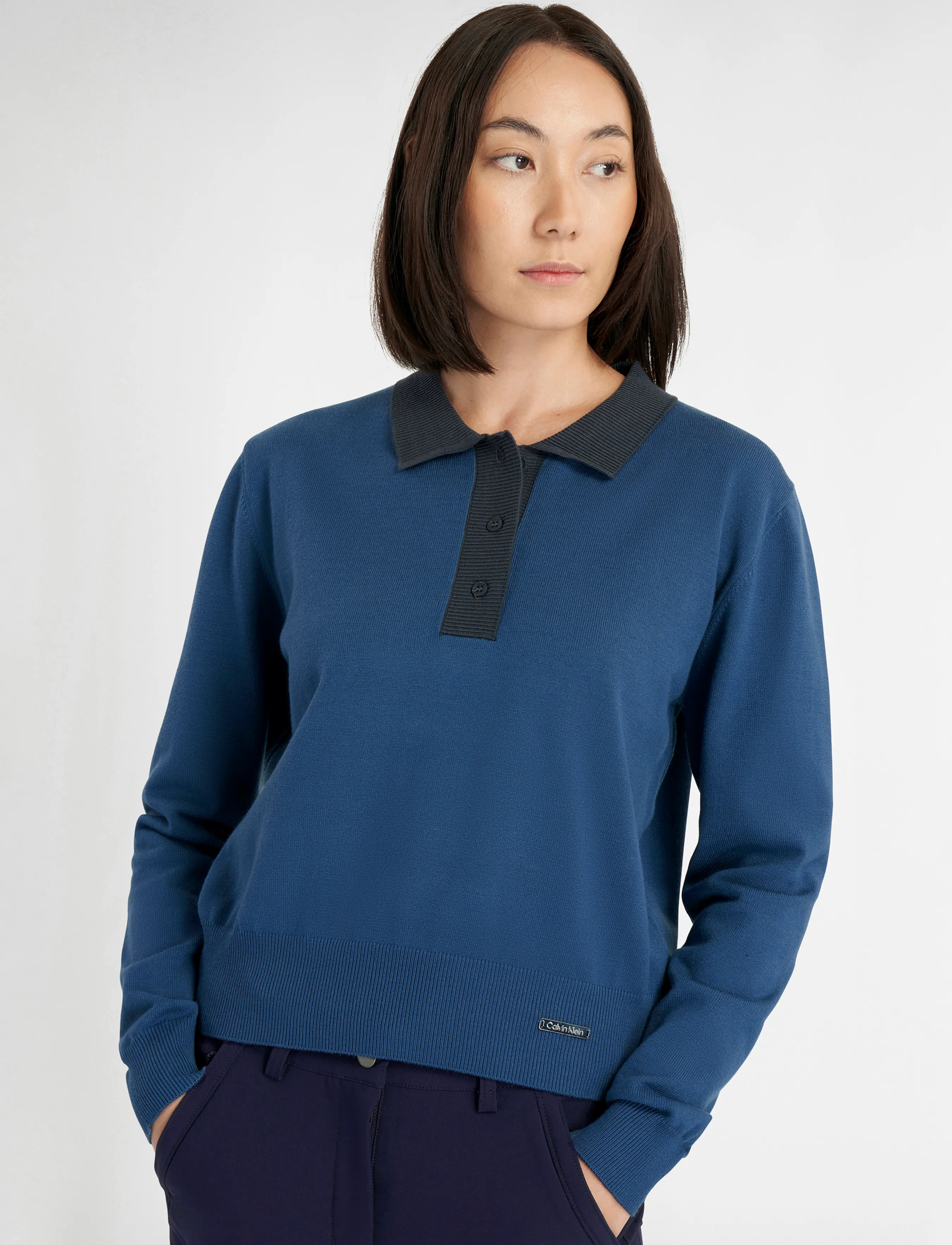 Calvin Klein Golf OLWYN POLO SWEATER - Calvin Klein Golf - DDM / blue