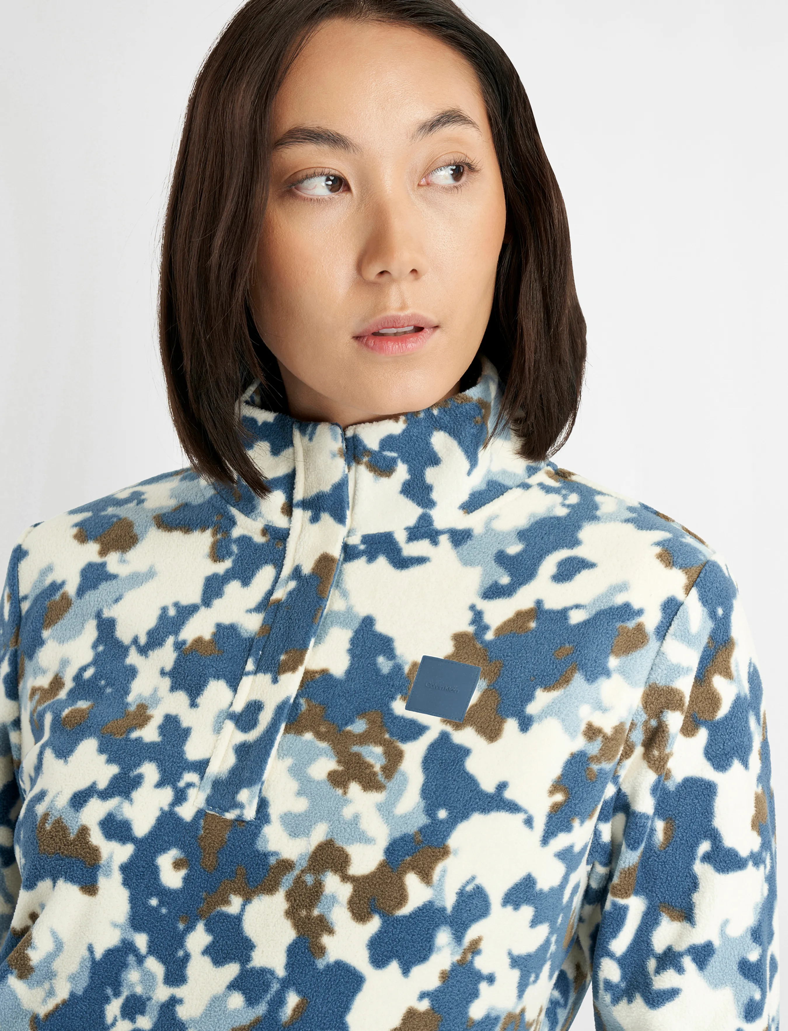 Calvin Klein Golf - CELYN BLUR PRINT 1/2 ZIP FLEECE - brcm-ddm - 5