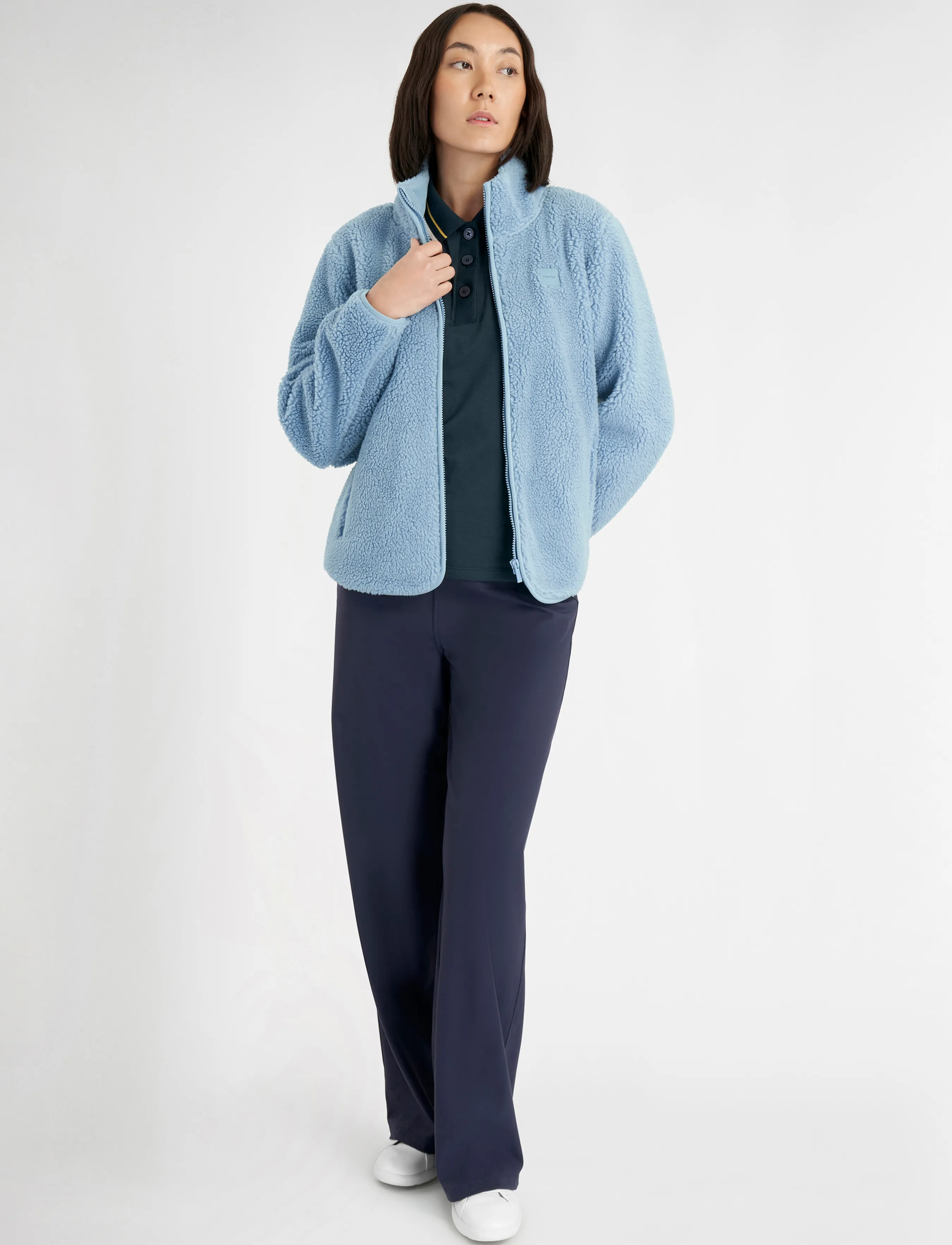 Calvin Klein Golf - EIRA BONDED FLEECE JACKET - tops - gclblu - 3