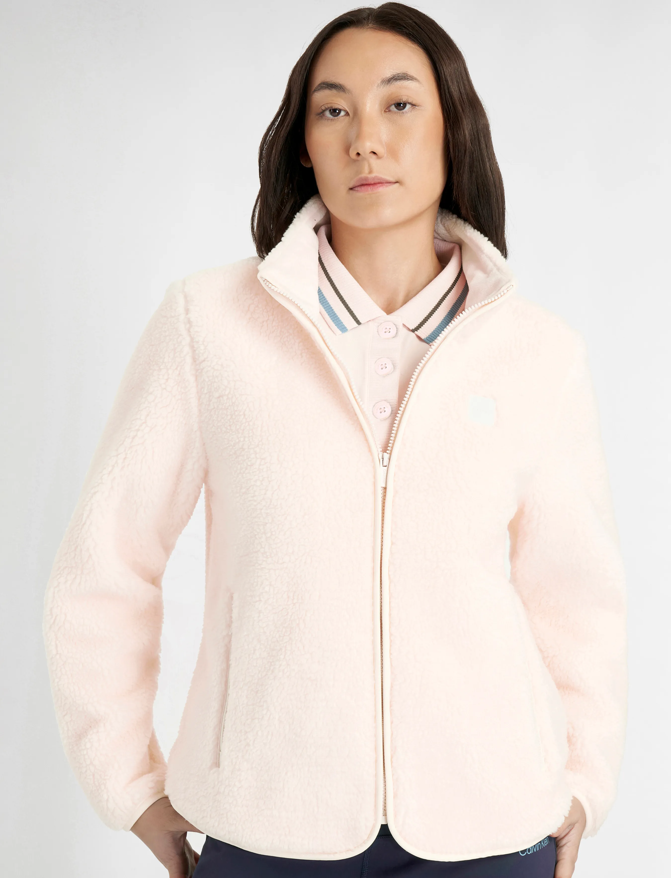 Calvin Klein Golf EIRA BONDED FLEECE JACKET - Calvin Klein Golf - ICEBLS / pink/rose