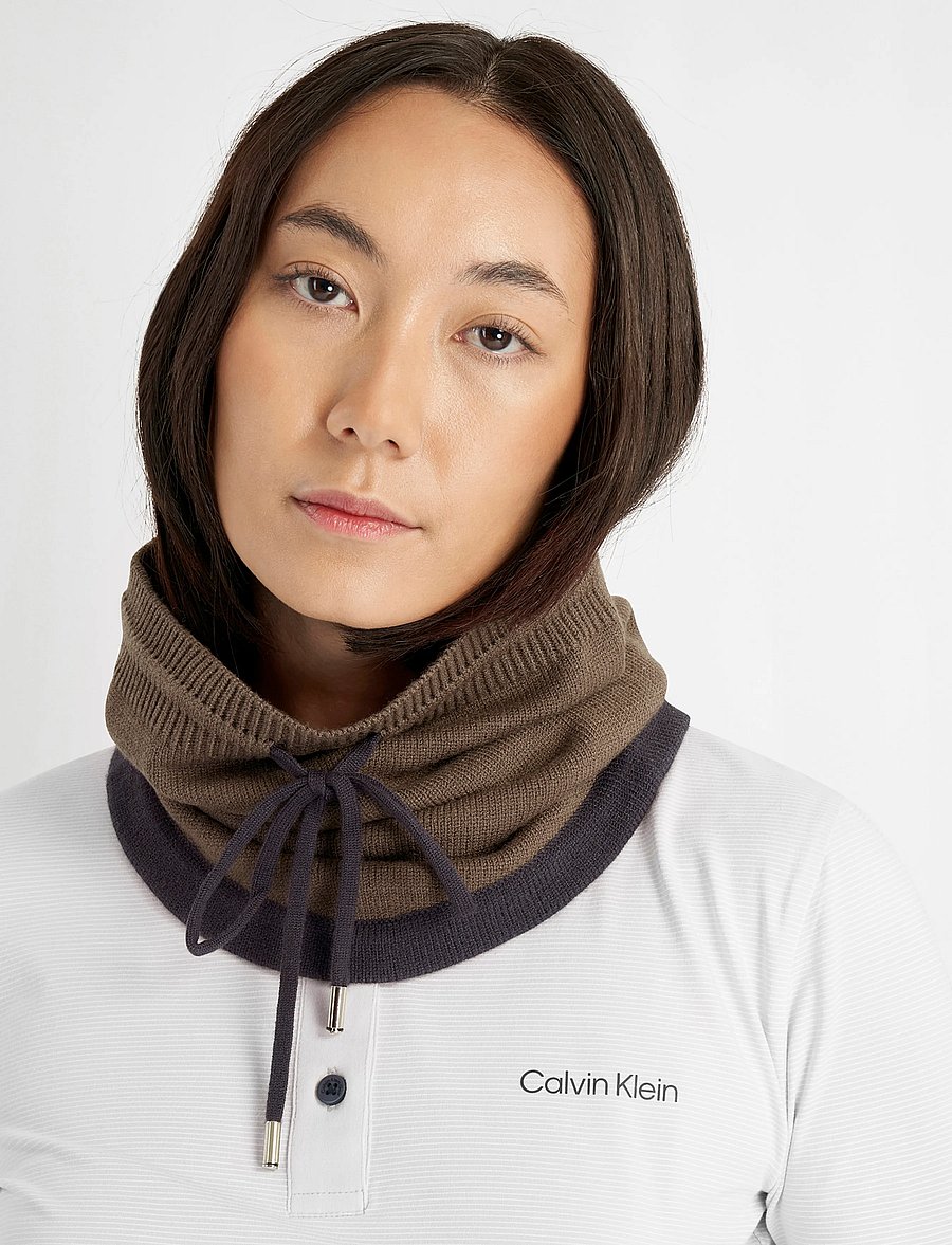Calvin Klein Golf - HOLLIE KNITTED SNOOD - sallid ja kaelasoojendajad - cdrbrn - 0