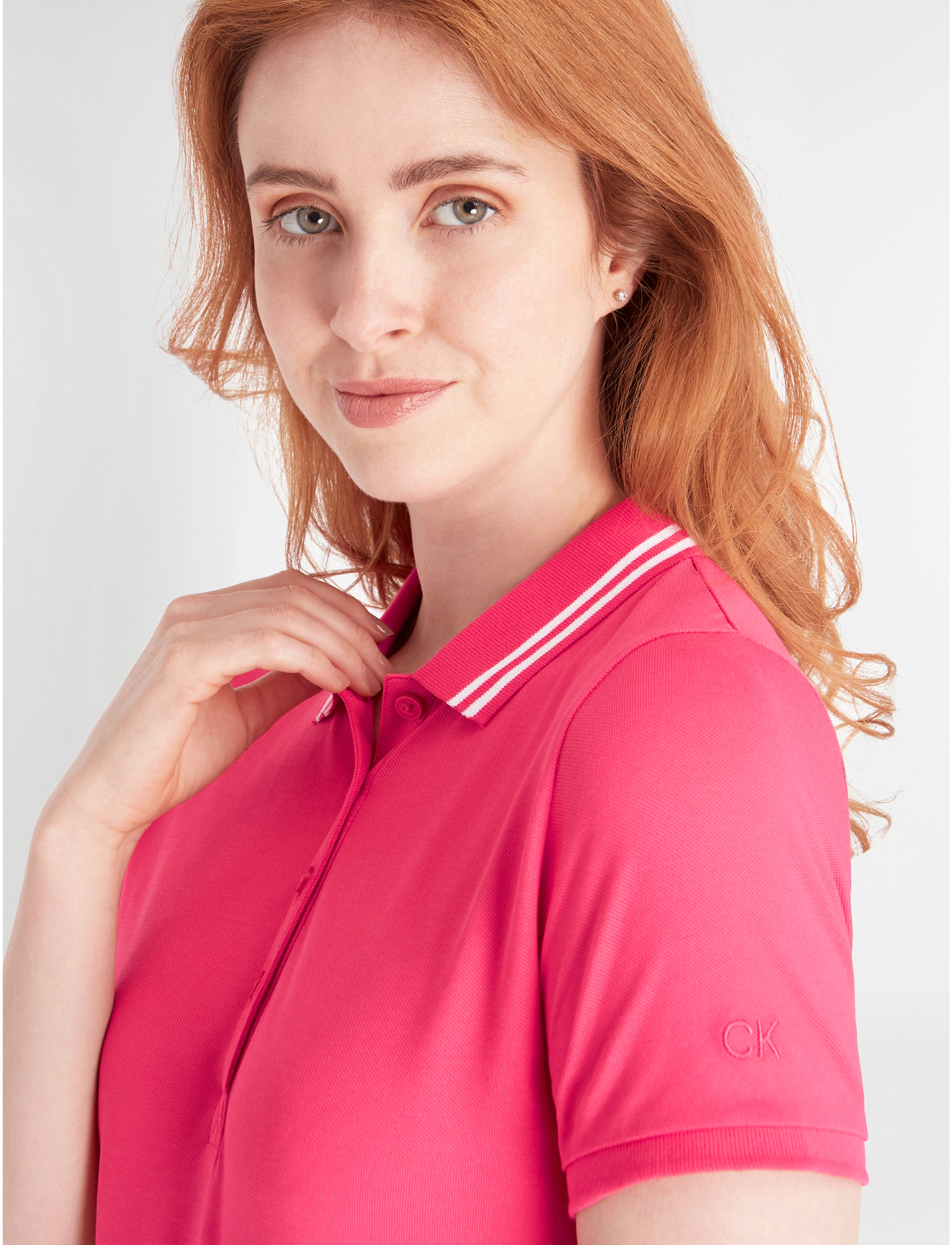 Calvin Klein Golf - BRIGHTMEADOW POLO - berry pink - 4