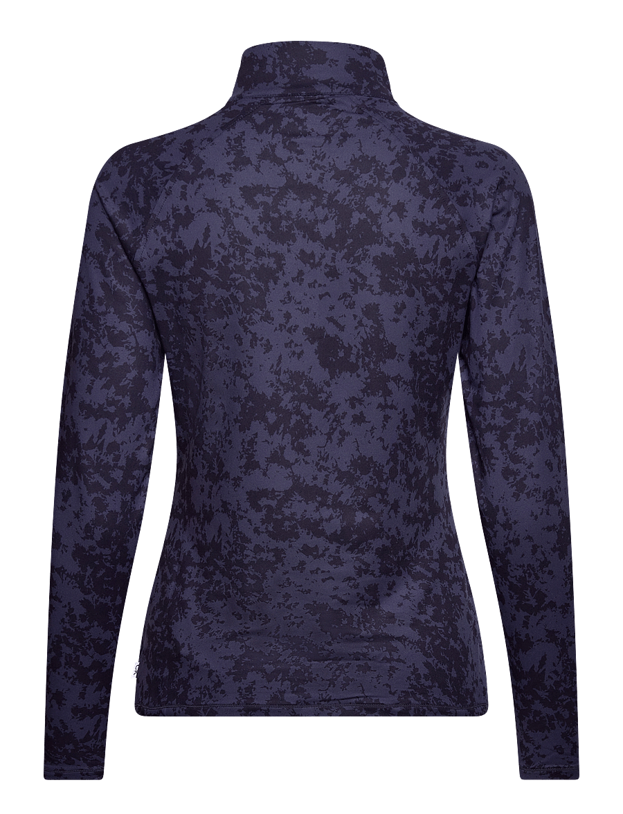 Calvin Klein Golf - CANVAS PRINT 1/2 ZIP TOP - navy tonal - 1