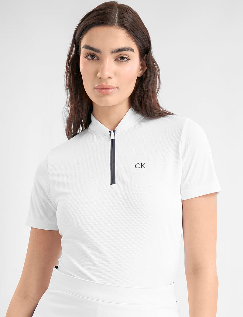 Calvin Klein Golf - TATTLER S/S SHIRT - alussärgid ja t-särgid - white - 0