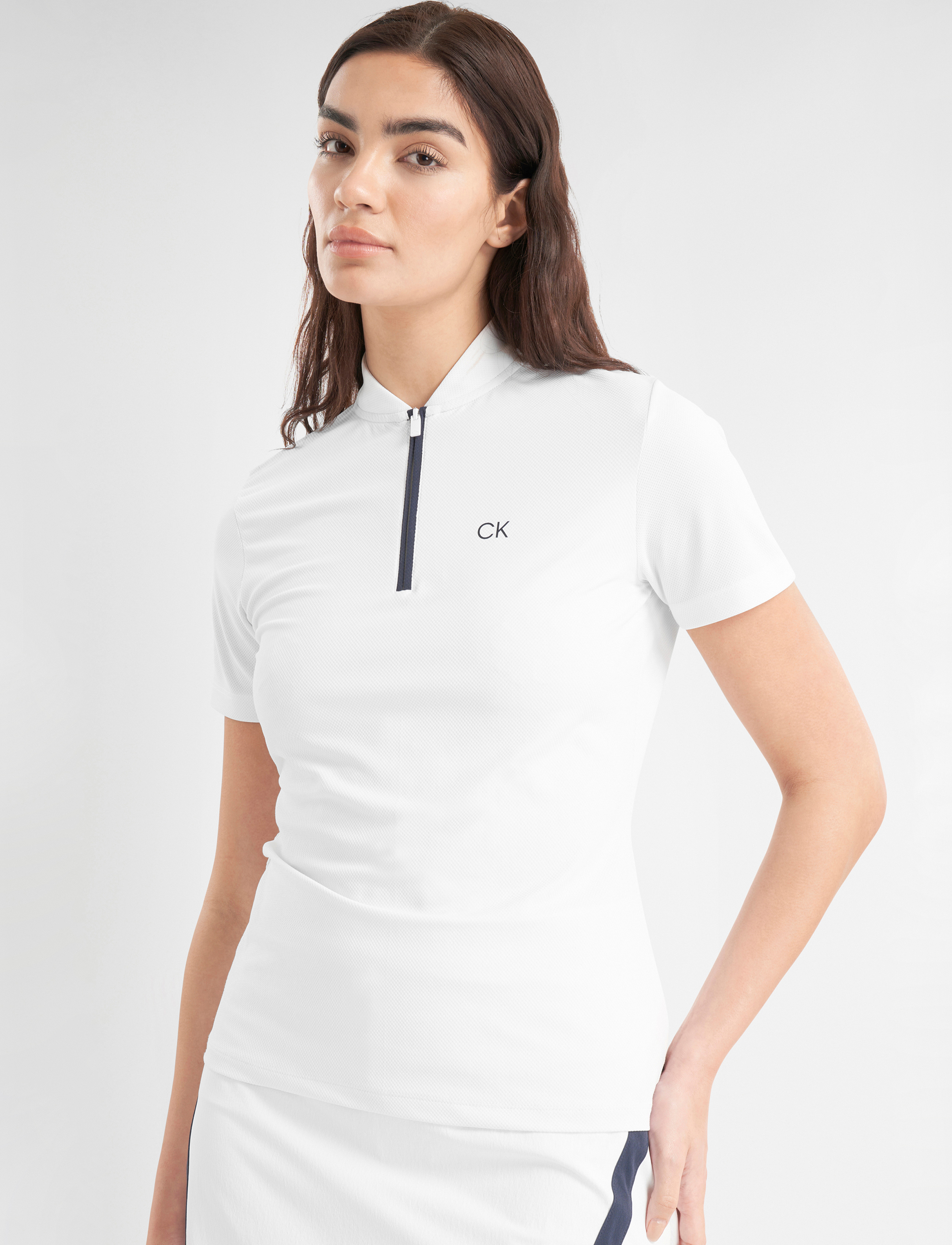 Calvin Klein Golf - TATTLER S/S SHIRT - alussärgid ja t-särgid - white - 5