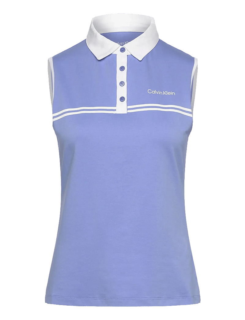 Calvin Klein Golf - BELLEVUE S/LESS POLO - débardeurs - cornflower blue - 1