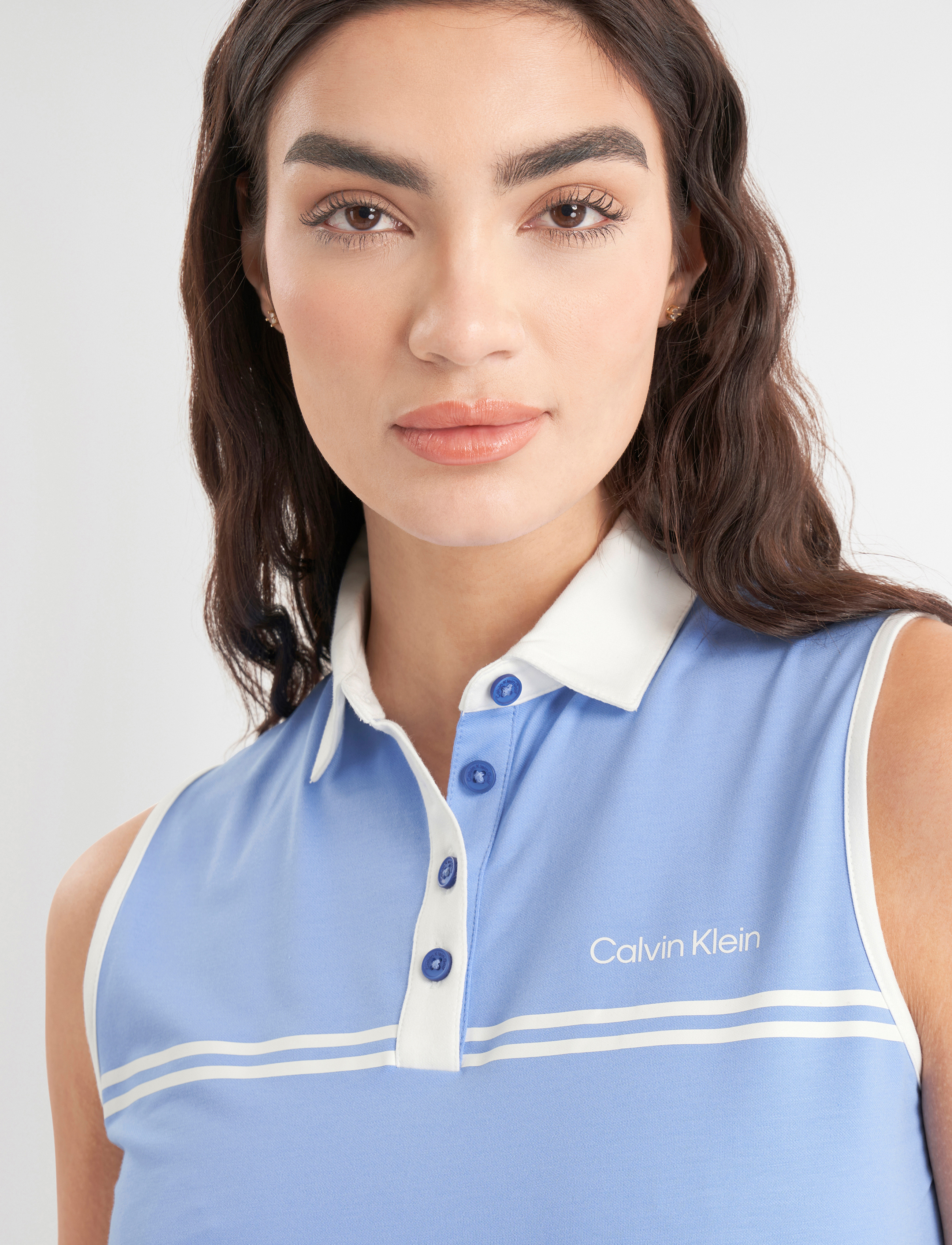 Calvin Klein Golf - BELLEVUE S/LESS POLO - treenitopit - cornflower blue - 4