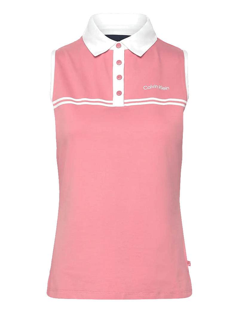 Calvin Klein Golf - BELLEVUE S/LESS POLO - tank tops - powder pink - 1