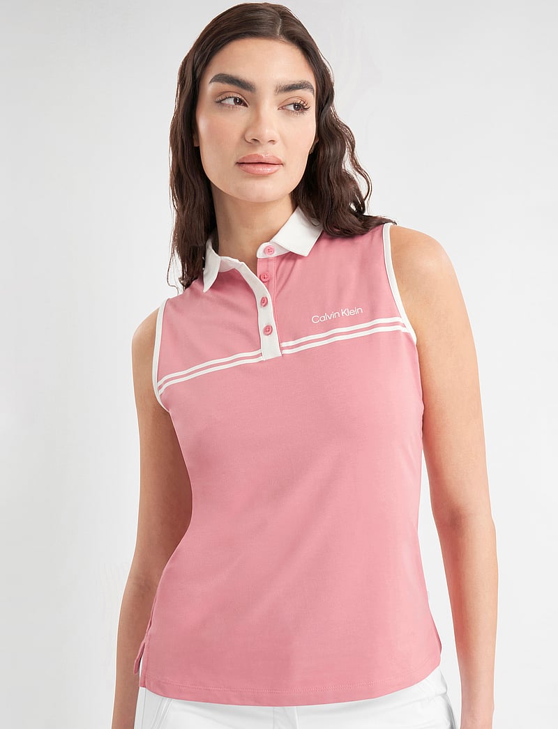 Calvin Klein Golf - BELLEVUE S/LESS POLO - tank tops - powder pink - 5