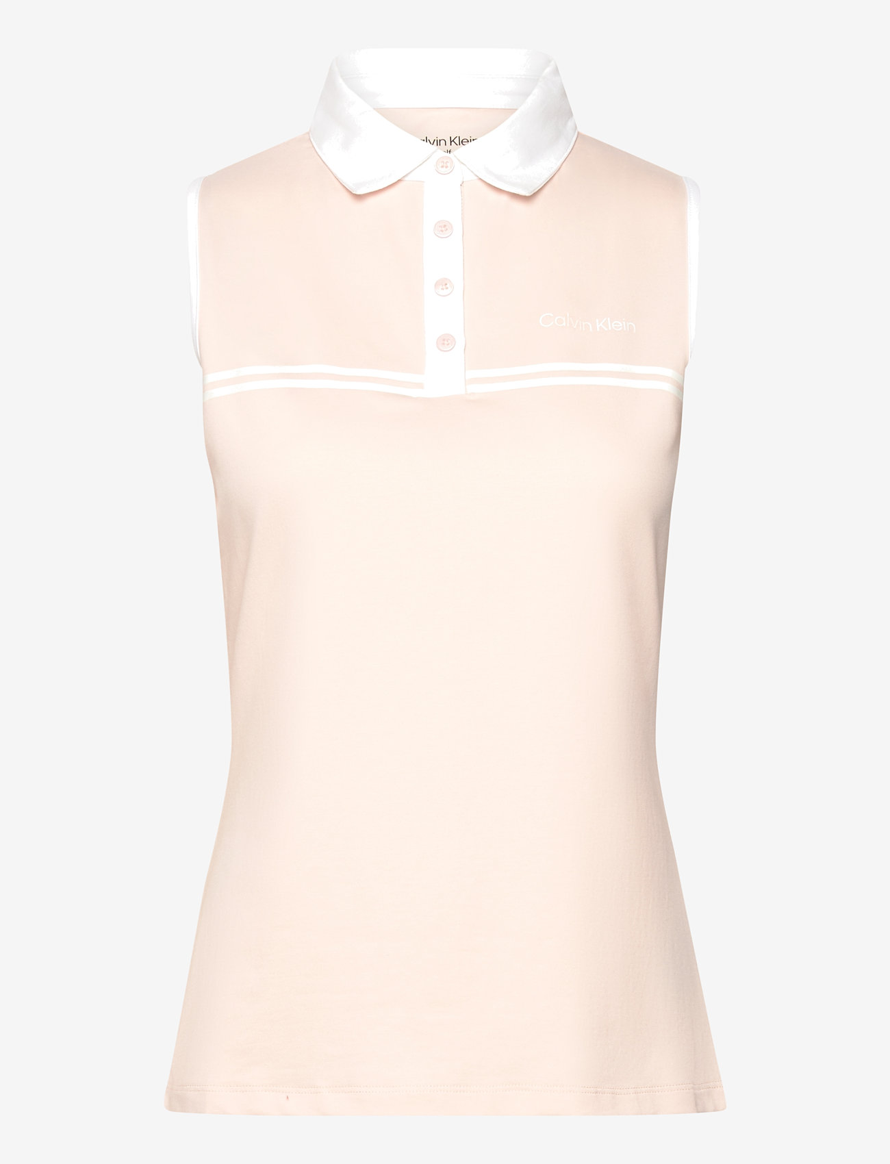 Calvin Klein Golf - BELLEVUE S/LESS POLO - toppar & t-shirts - shell pink - 1