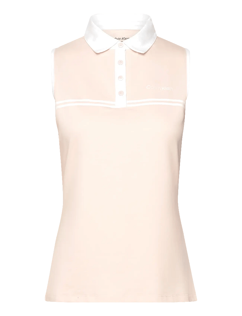 Calvin Klein Golf - BELLEVUE S/LESS POLO - tank tops - shell pink - 1