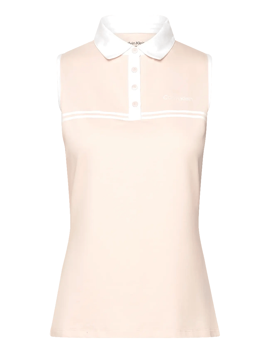 Calvin Klein Golf - BELLEVUE S/LESS POLO - tank tops - shell pink - 1