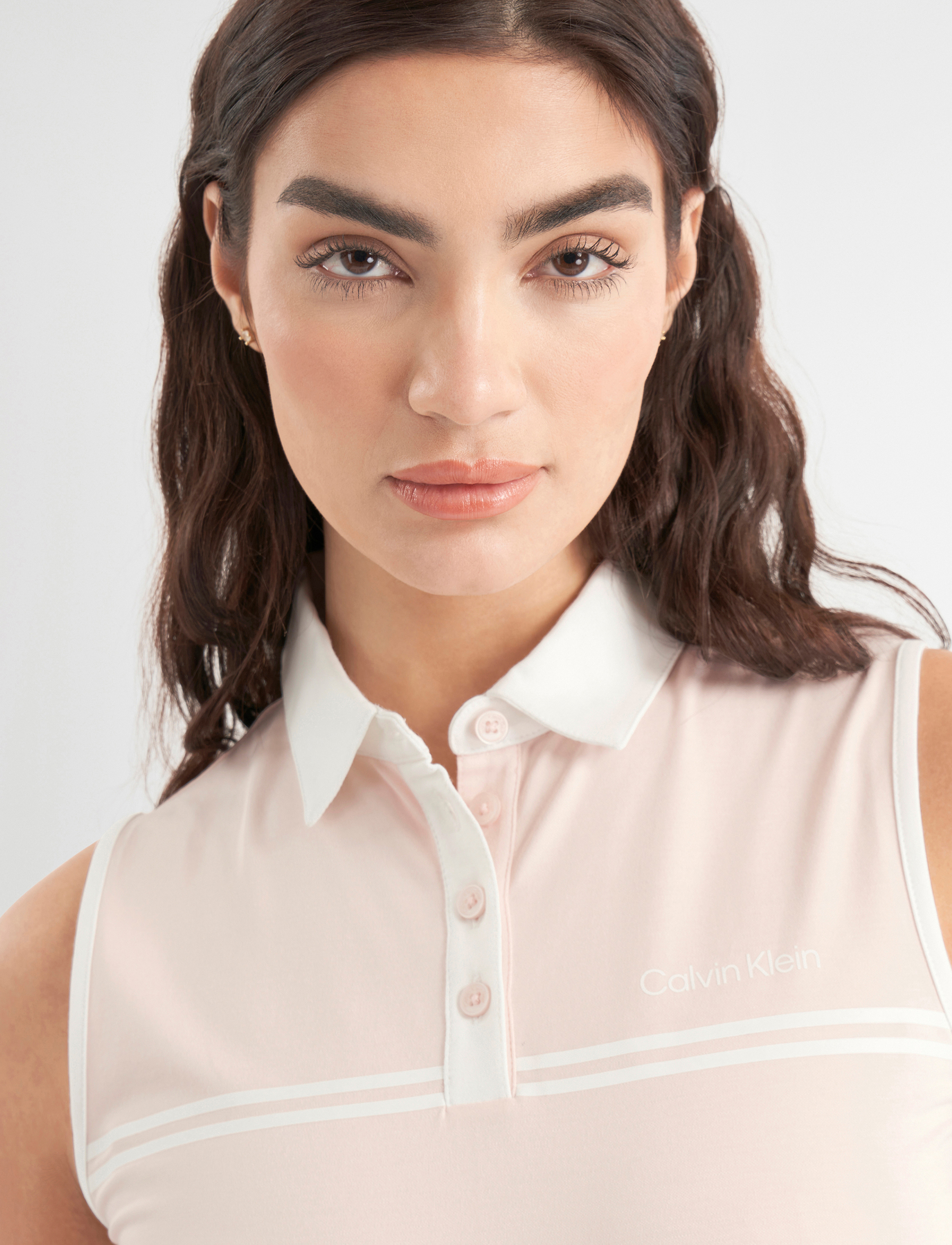 Calvin Klein Golf - BELLEVUE S/LESS POLO - tank tops - shell pink - 4