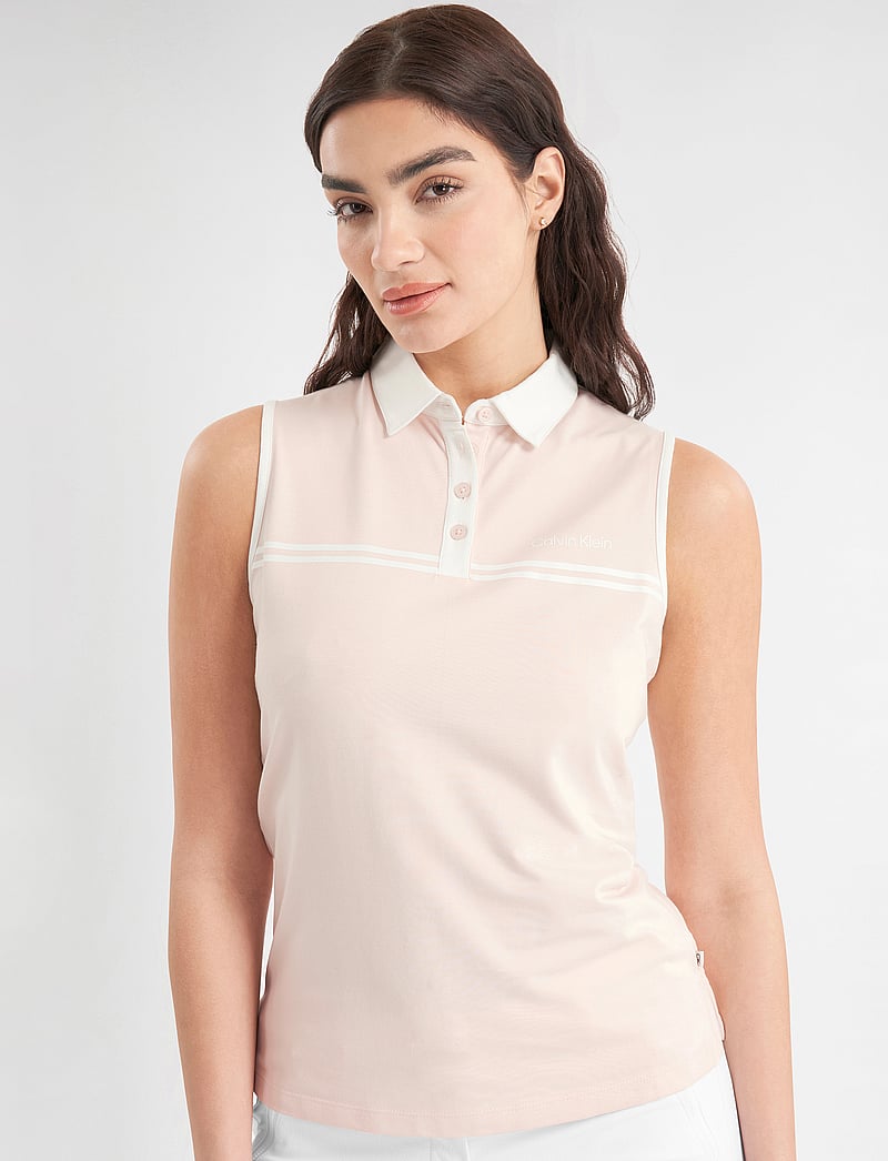 Calvin Klein Golf - BELLEVUE S/LESS POLO - tank tops - shell pink - 5