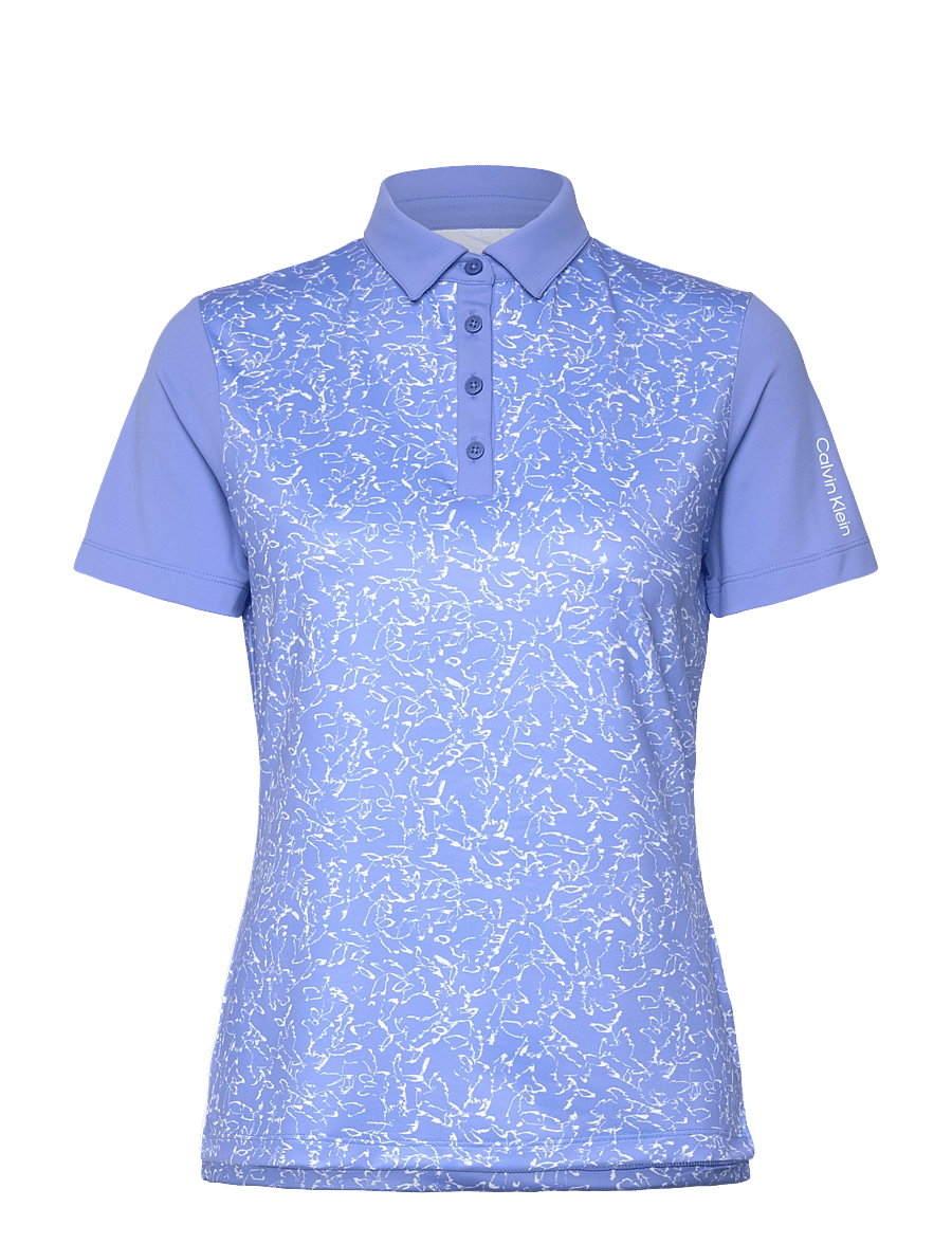 Calvin Klein Golf - HARMONY PRINTED S/S SHIRT - tops & t-shirts - cornflower blue - 1