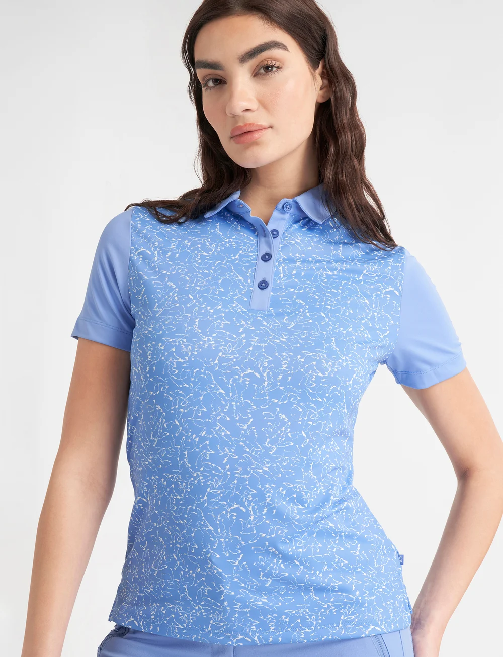 Calvin Klein Golf - HARMONY PRINTED S/S SHIRT - topi un t-krekli - cornflower blue - 5