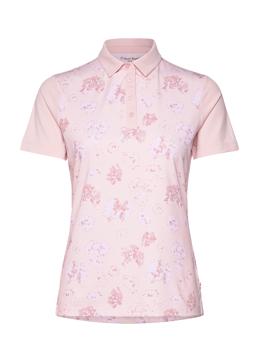 Calvin Klein Golf - HARMONY PRINTED S/S SHIRT - tops & t-shirts - shell pink - 1