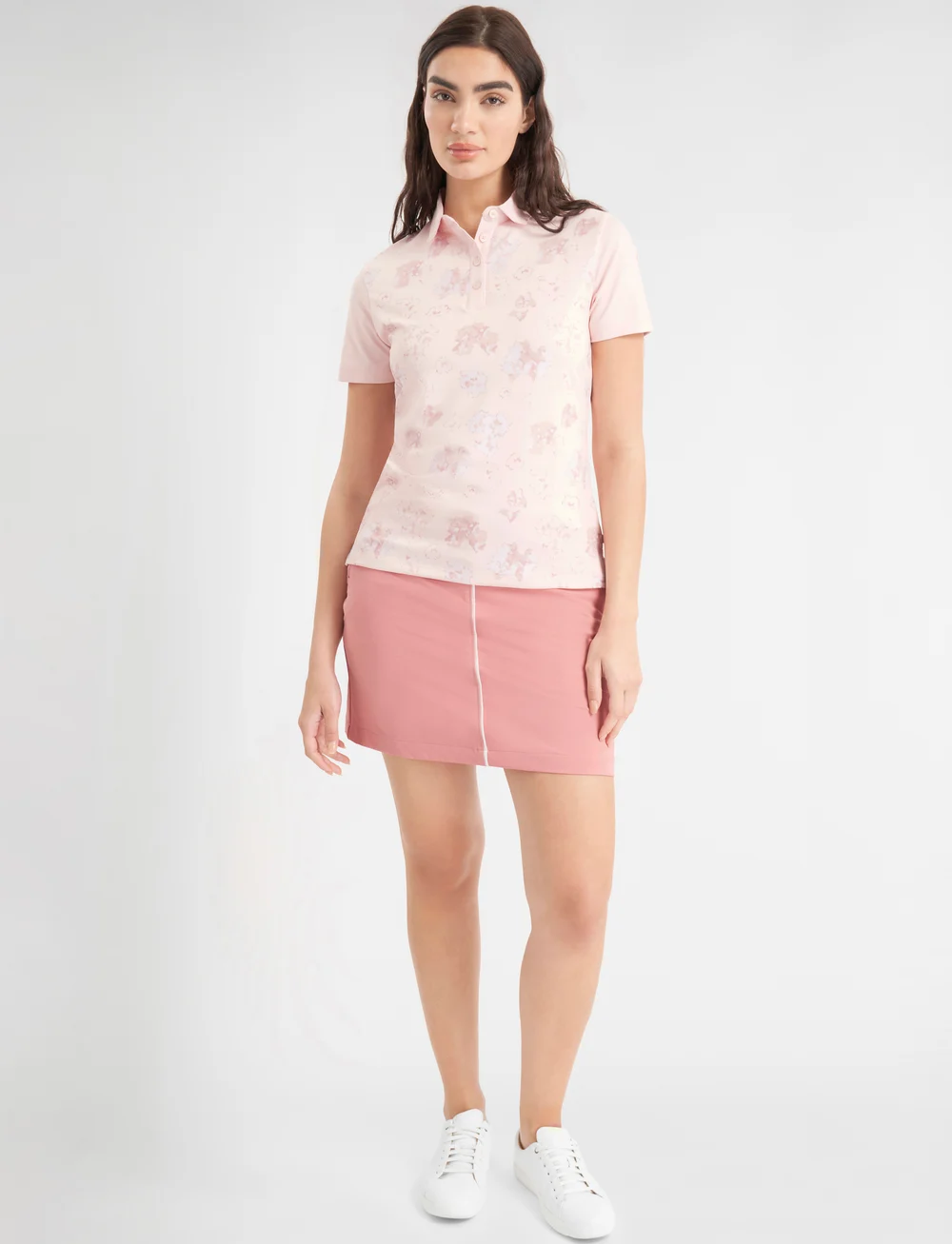 Calvin Klein Golf - HARMONY PRINTED S/S SHIRT - oberteile & t-shirts - shell pink - 3