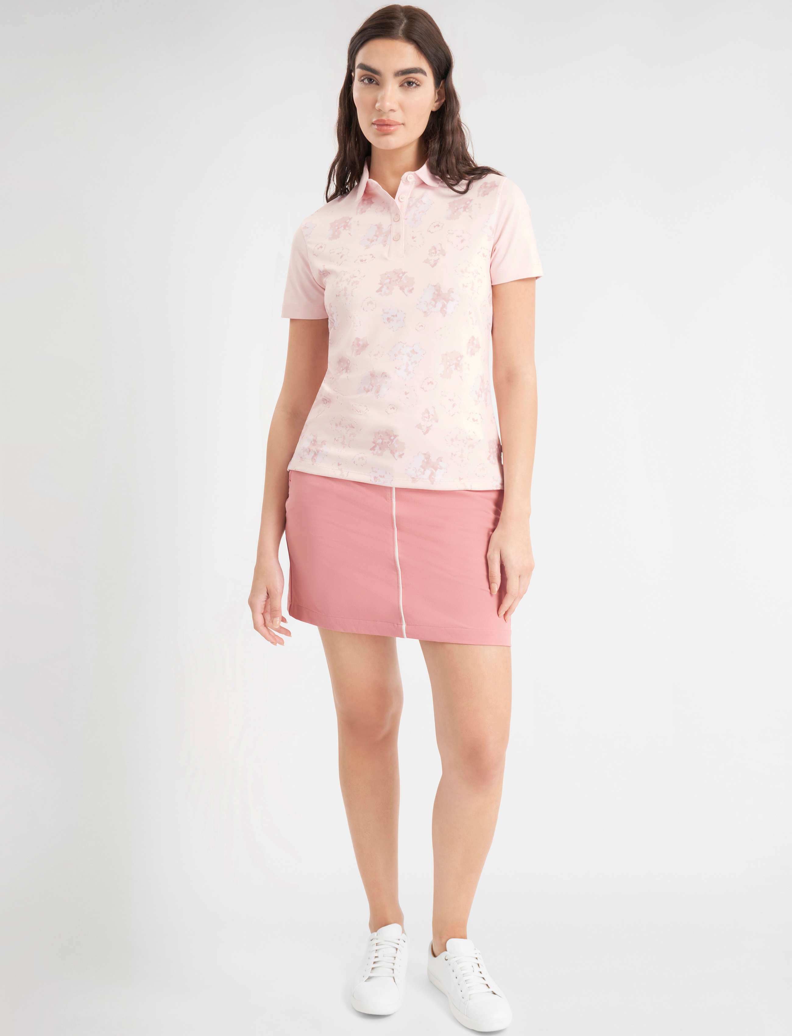 Calvin Klein Golf - HARMONY PRINTED S/S SHIRT - tops & t-shirts - shell pink - 3