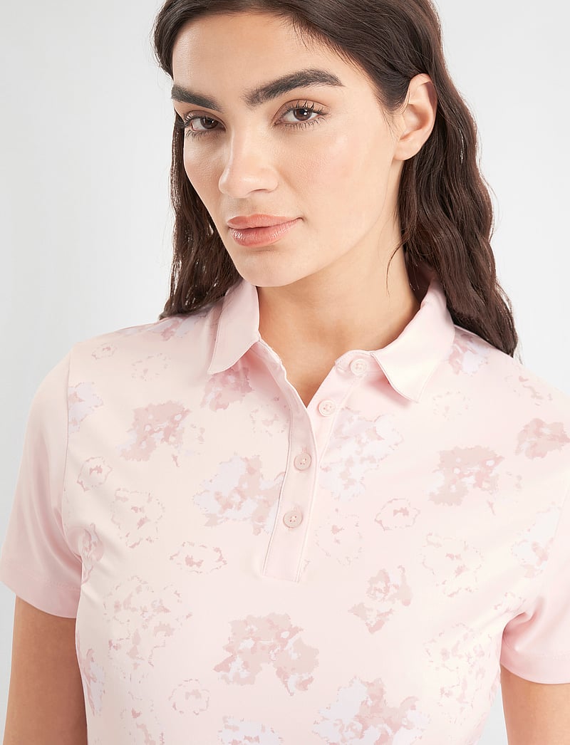 Calvin Klein Golf - HARMONY PRINTED S/S SHIRT - toppe & t-shirts - shell pink - 4
