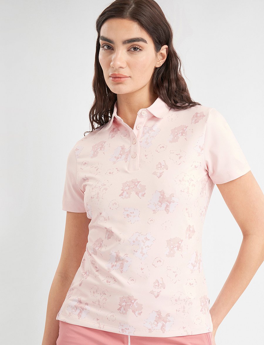 Calvin Klein Golf - HARMONY PRINTED S/S SHIRT - tops & t-shirts - shell pink - 5