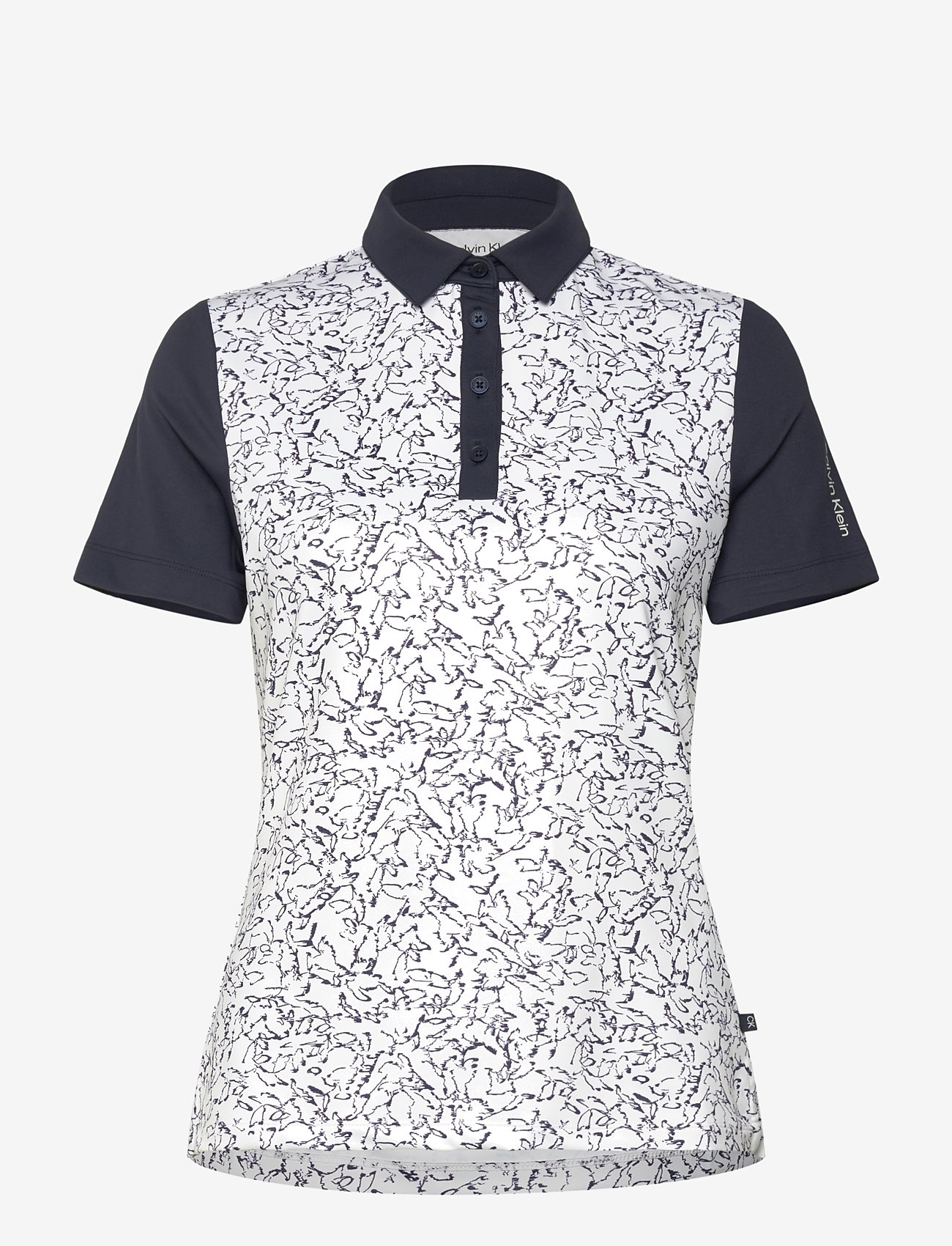 Calvin Klein Golf - HARMONY PRINTED S/S SHIRT - toppar & t-shirts - white - 1