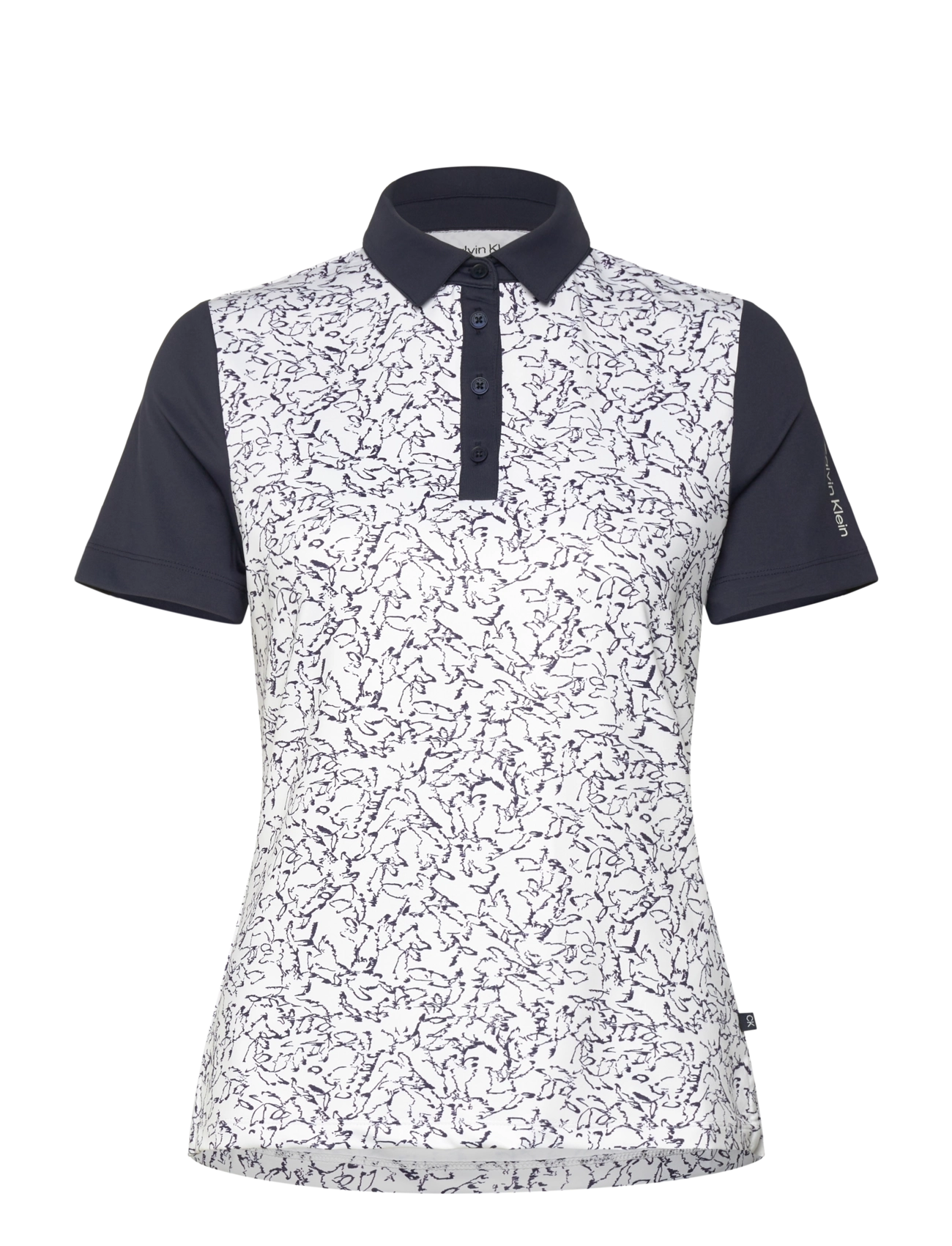 Calvin Klein Golf HARMONY PRINTED S/S SHIRT - Kläder - WHITE / white
