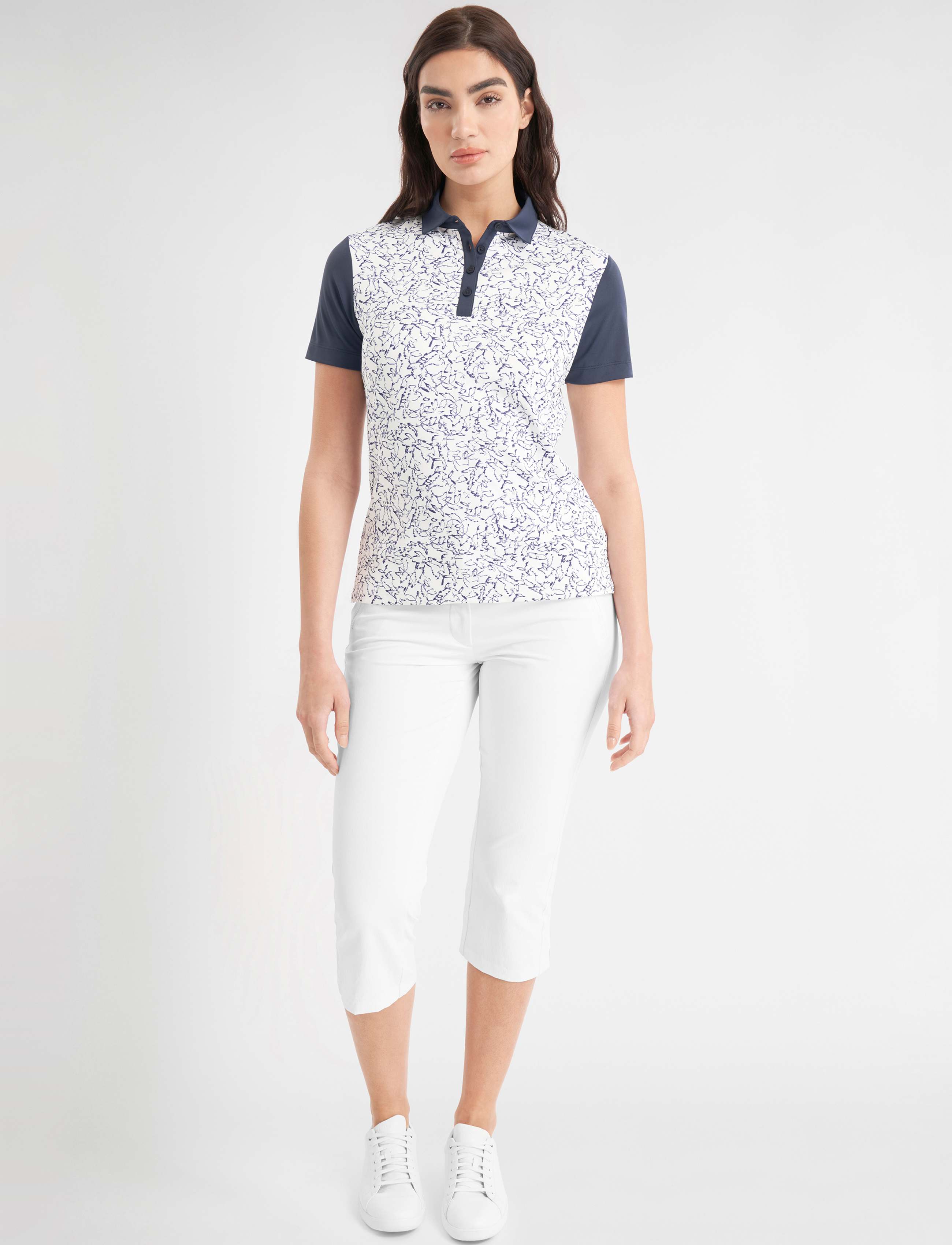 Calvin Klein Golf Harmony Printed S/S Shirt skjortor dam – bild 2